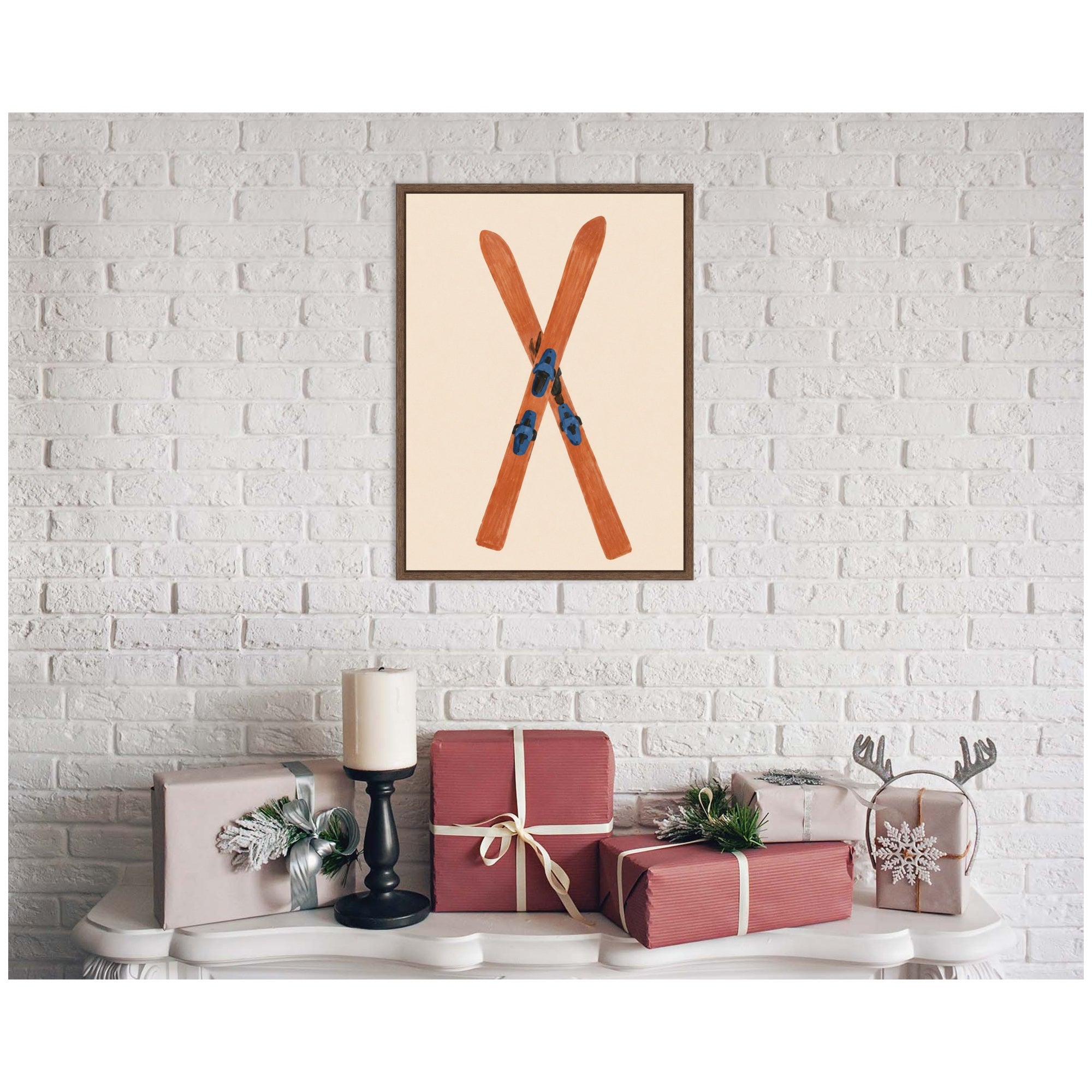 Framed Canvas Sylvie Walnut 18x24 5