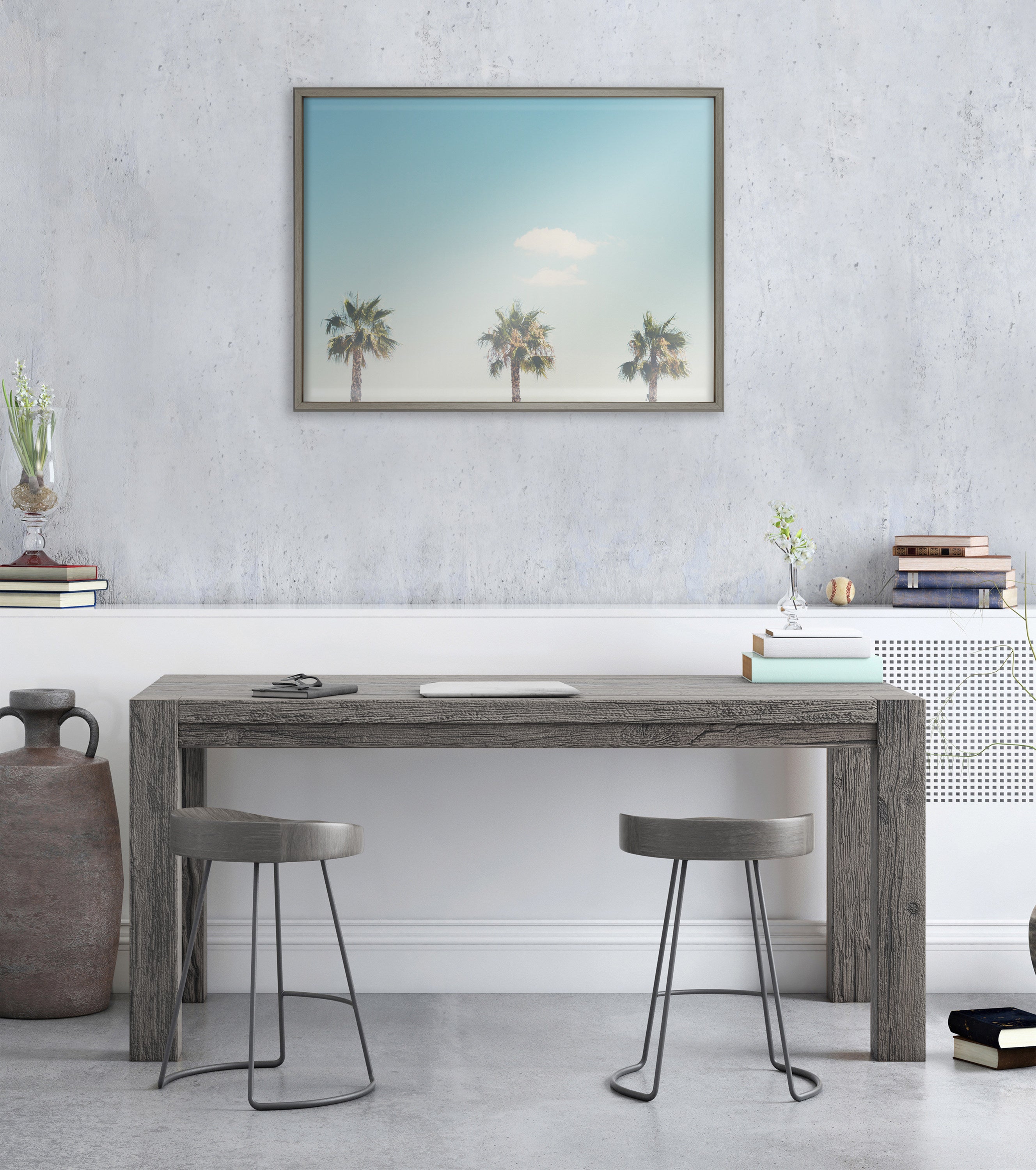 Framed Printed Art Blake Graywash 24x32 6