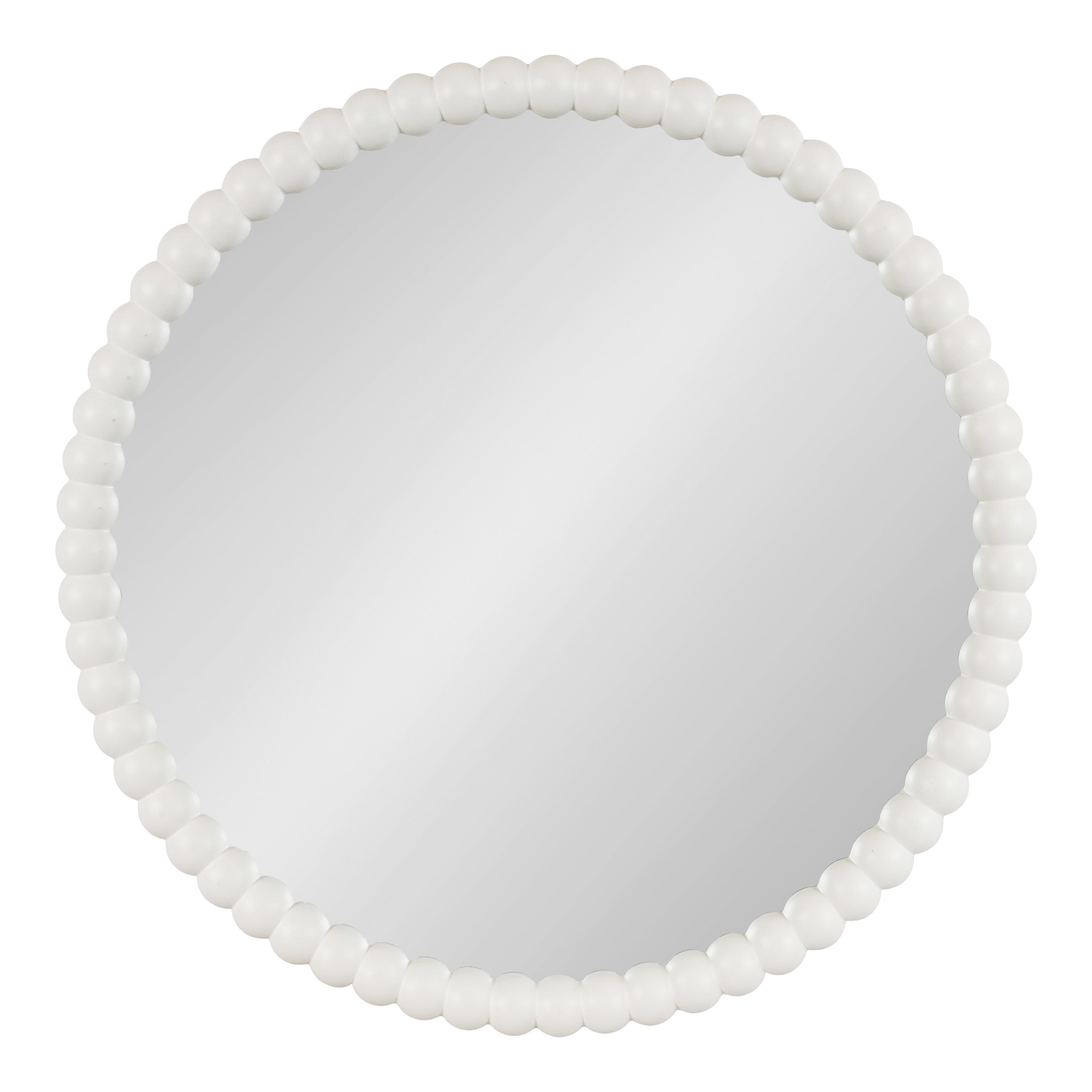 Round Mirror 28x28 White 5