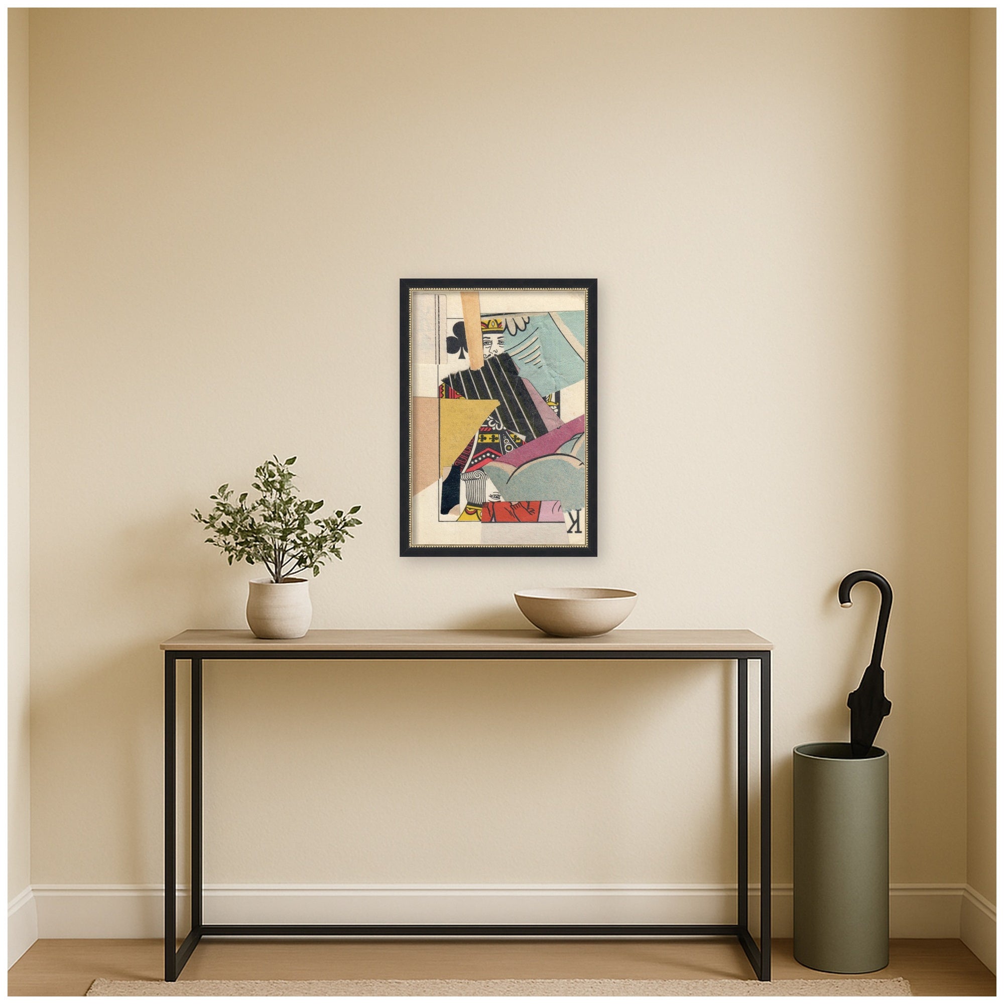 Mounted Canvas Belmont Black 18x26 7