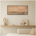 Framed Canvas 40x18 Sylvie Walnut 5