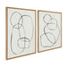 Art Set Sylvie Natural 2 Piece Set 28x38 2