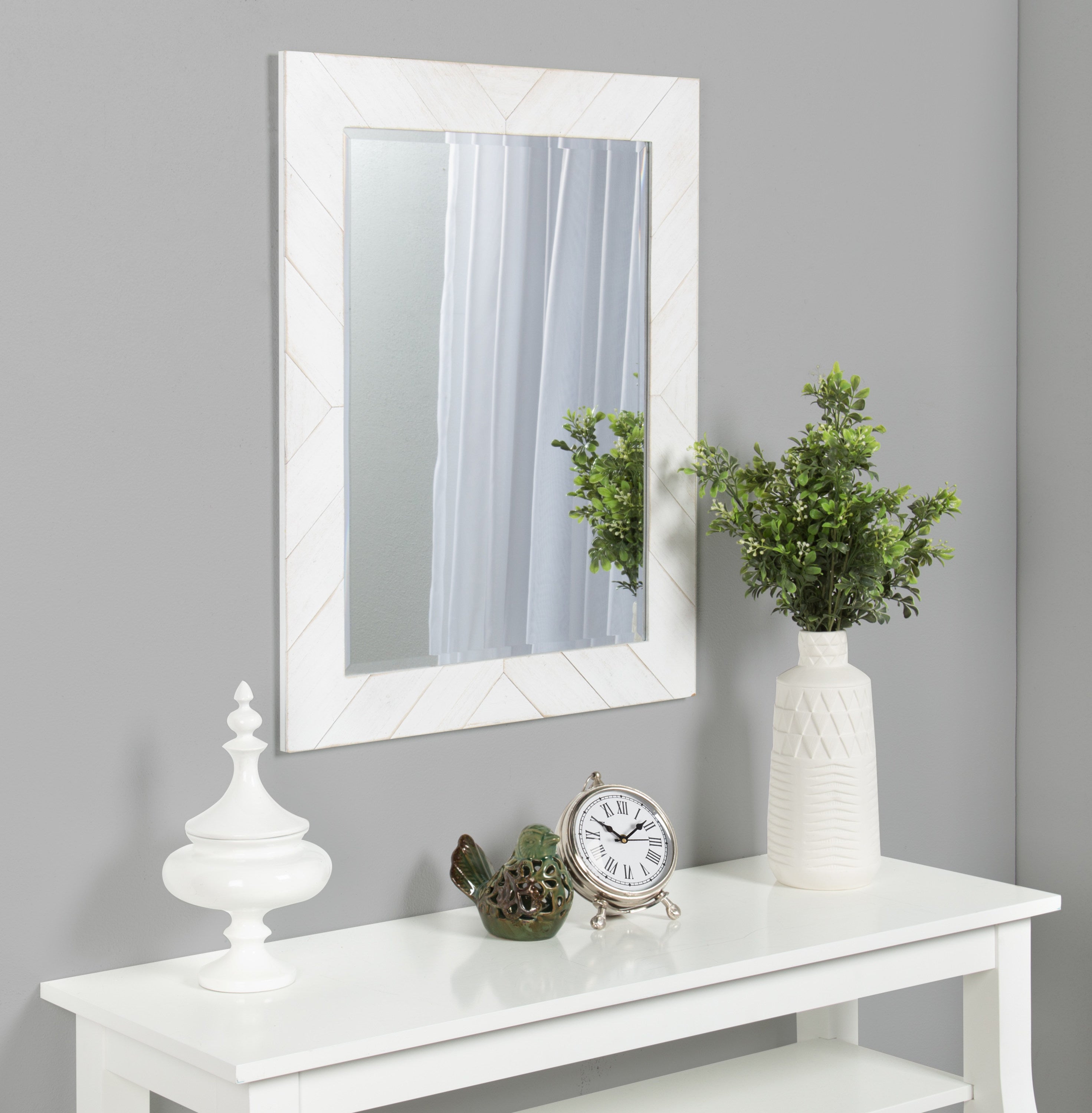 Rost Pieced Wood Framed Wall Mirror