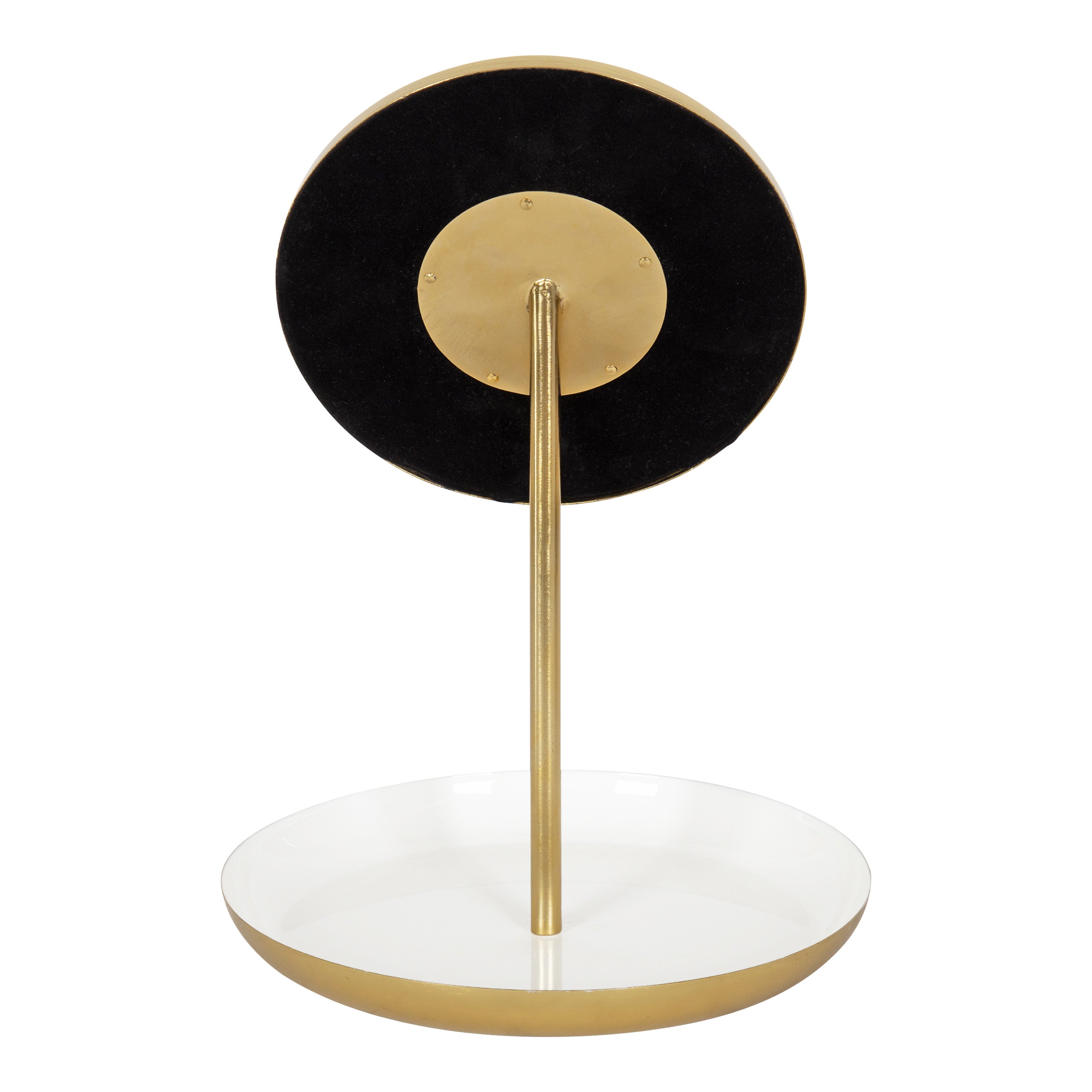 Tabletop Mirror White Gold 11x15 4