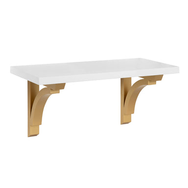 Floating Shelf 18" White Gold 1