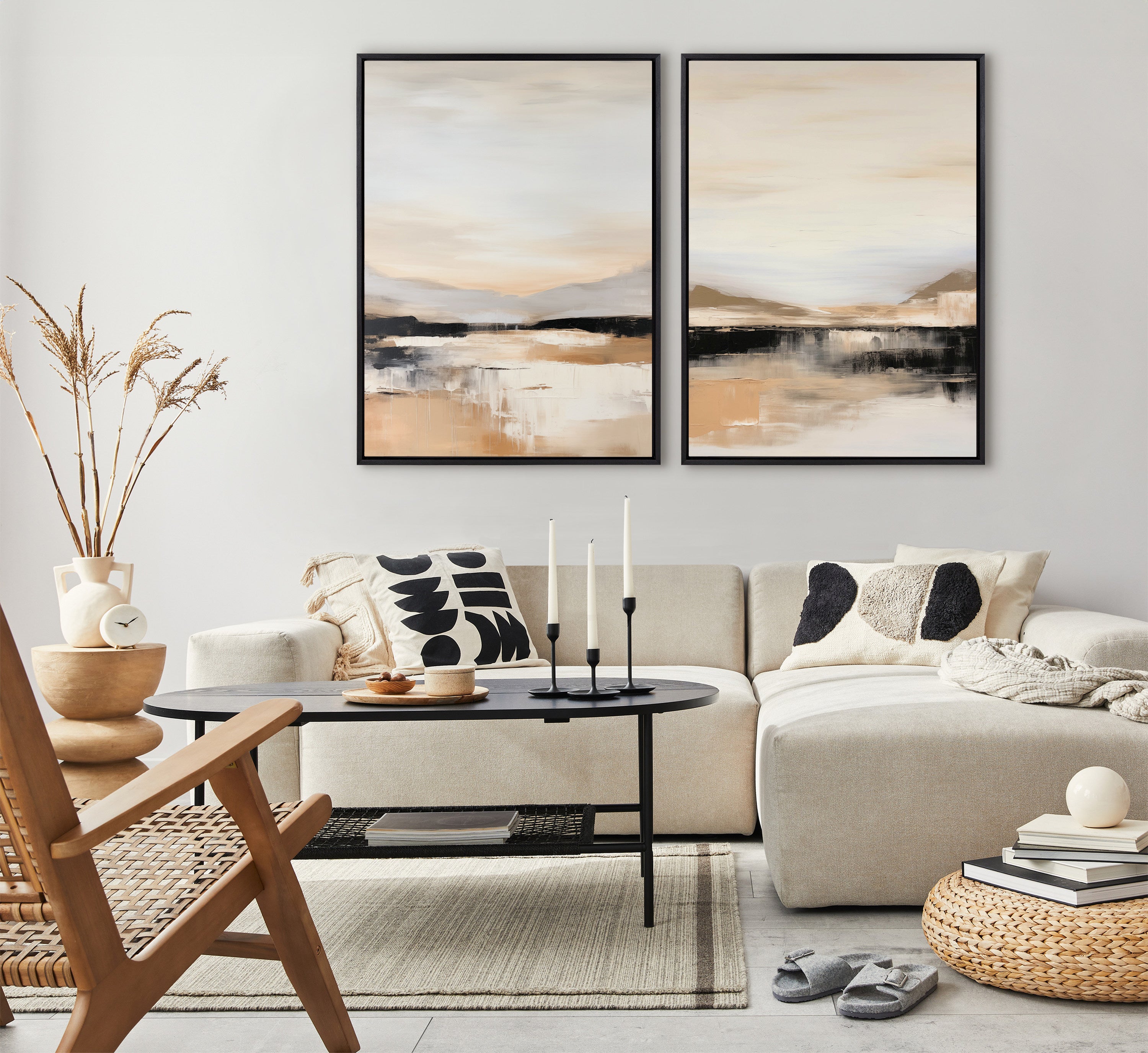 Framed Canvas Sylvie Black 31.5x41.5 6