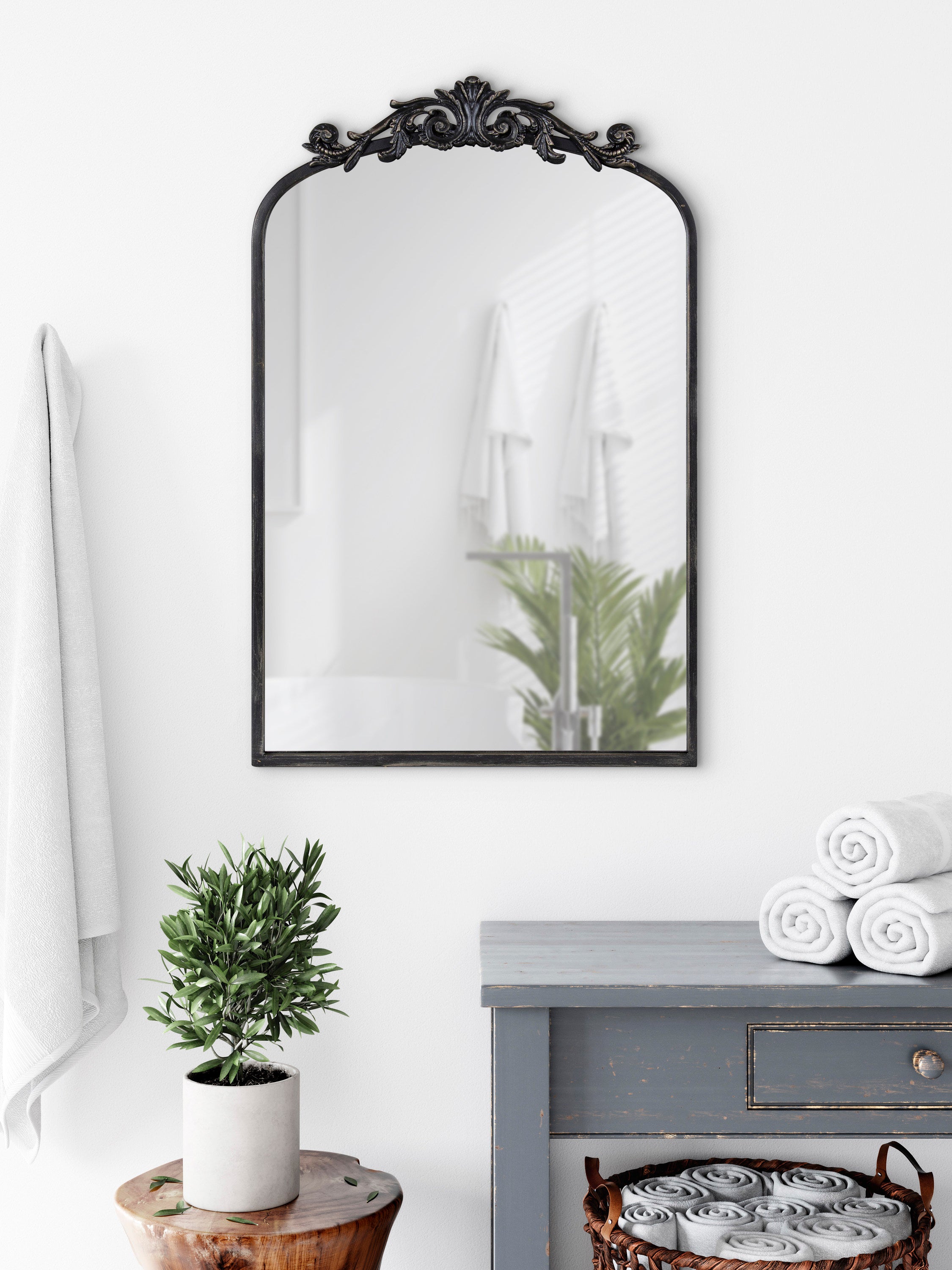 Arch Mirror 19x31 Black 7
