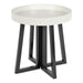 Side Table Black White 20x20x20 1