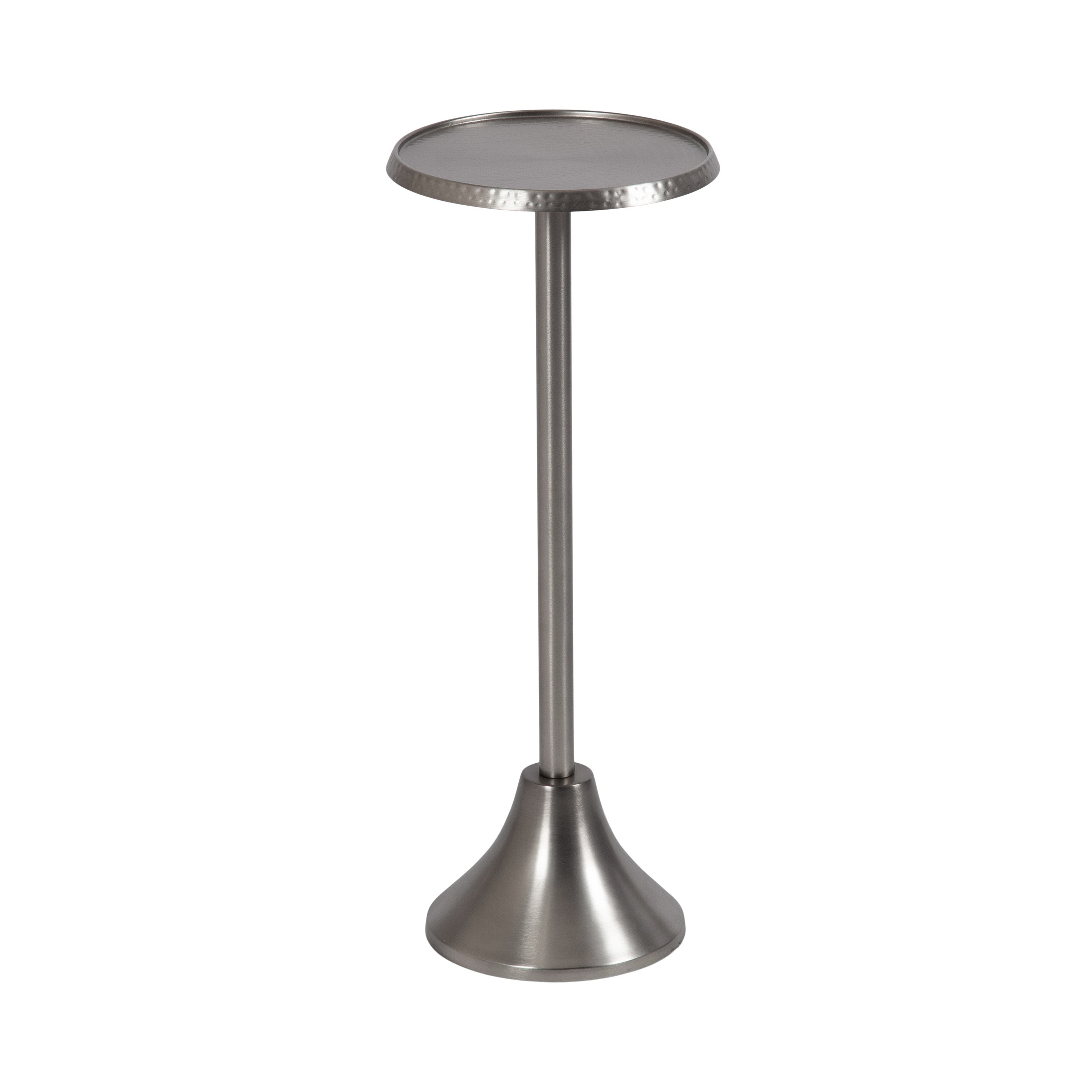 Drink Table Antique Silver 9x9x23 1