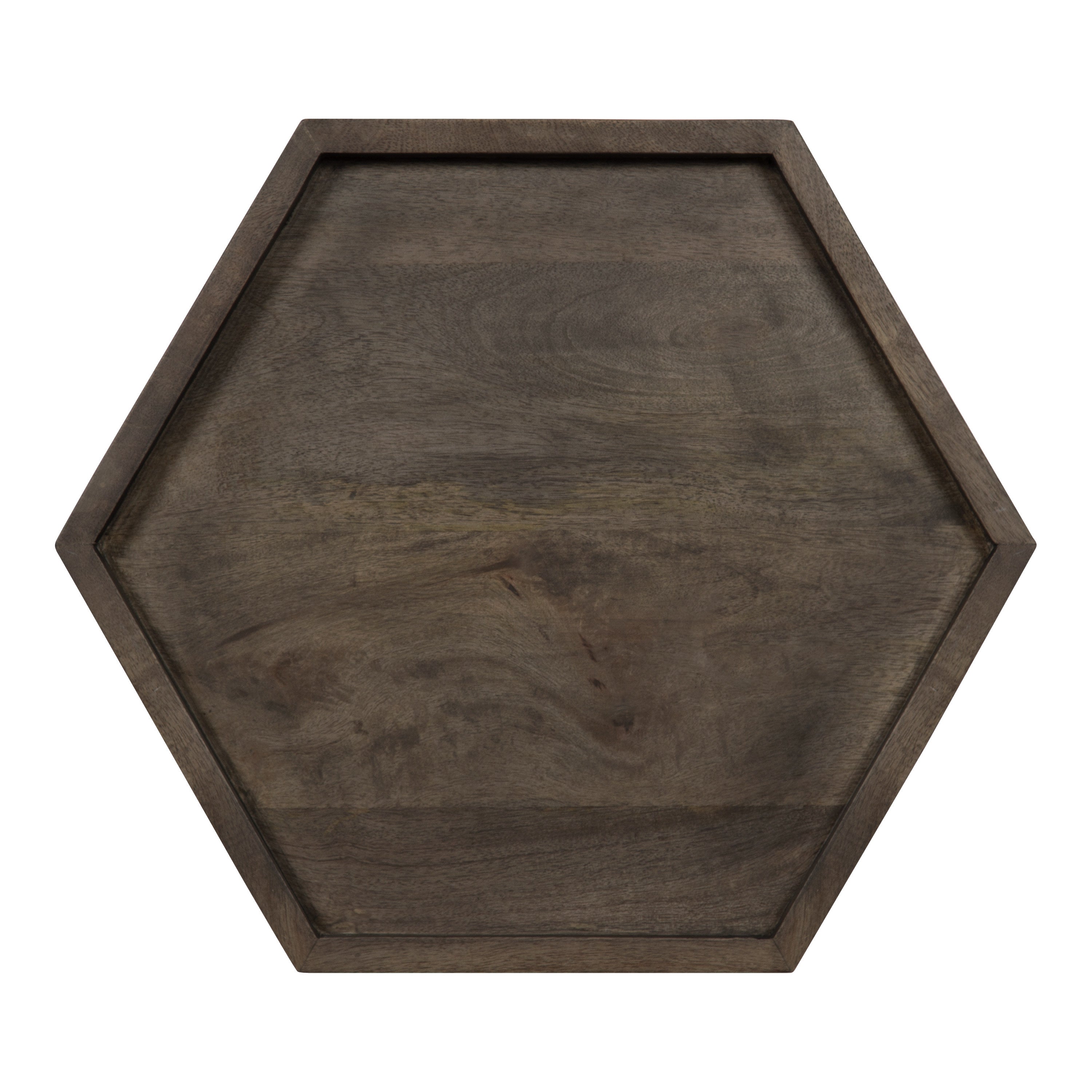 Side Table Gray Black 17x15x20 5