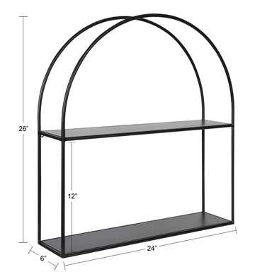 Accent Shelf 24x26 Black 2