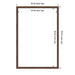 Dry Erase Board Florence Medium Brown 26x38 2