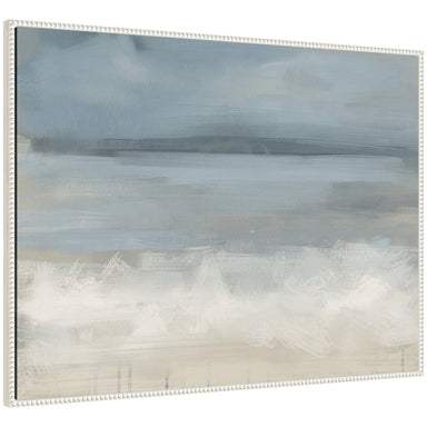 Framed Canvas 42x32 Sylvie Beaded White 1
