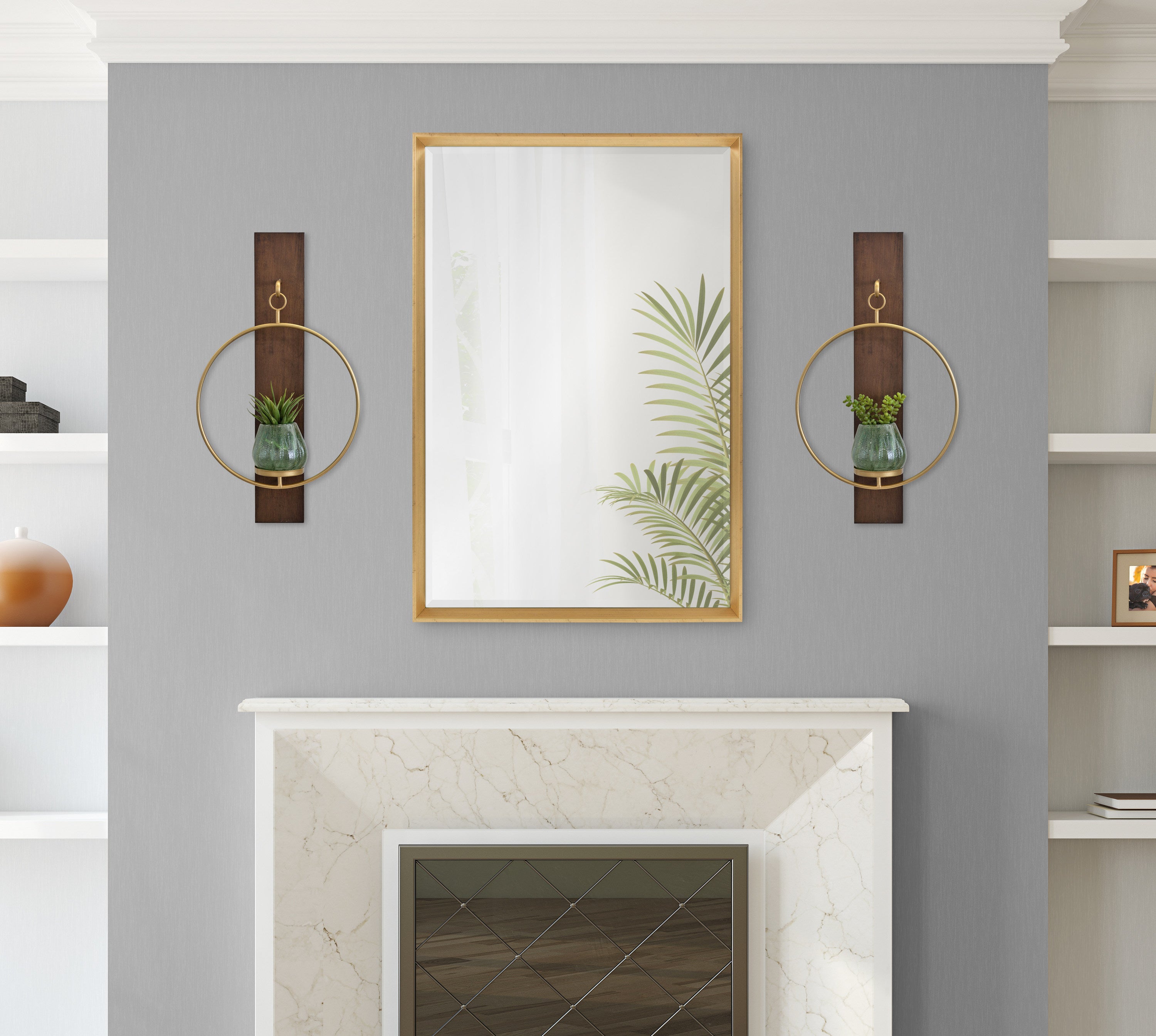Wall Sconce Walnut Brown 13x24 8