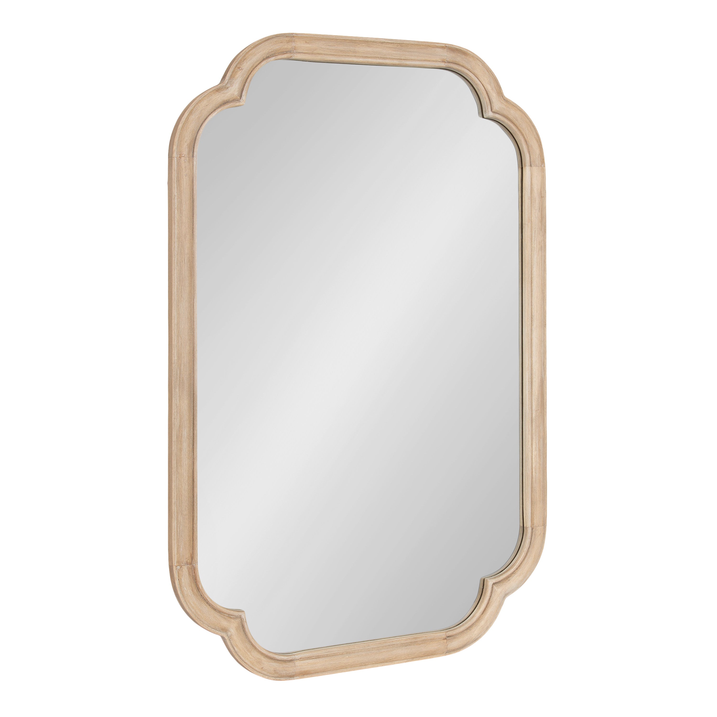 Scallop Mirror Natural Beige 24x36 1