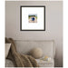 Wall Frame Belmont Black 20x20 matted to 8x8 5