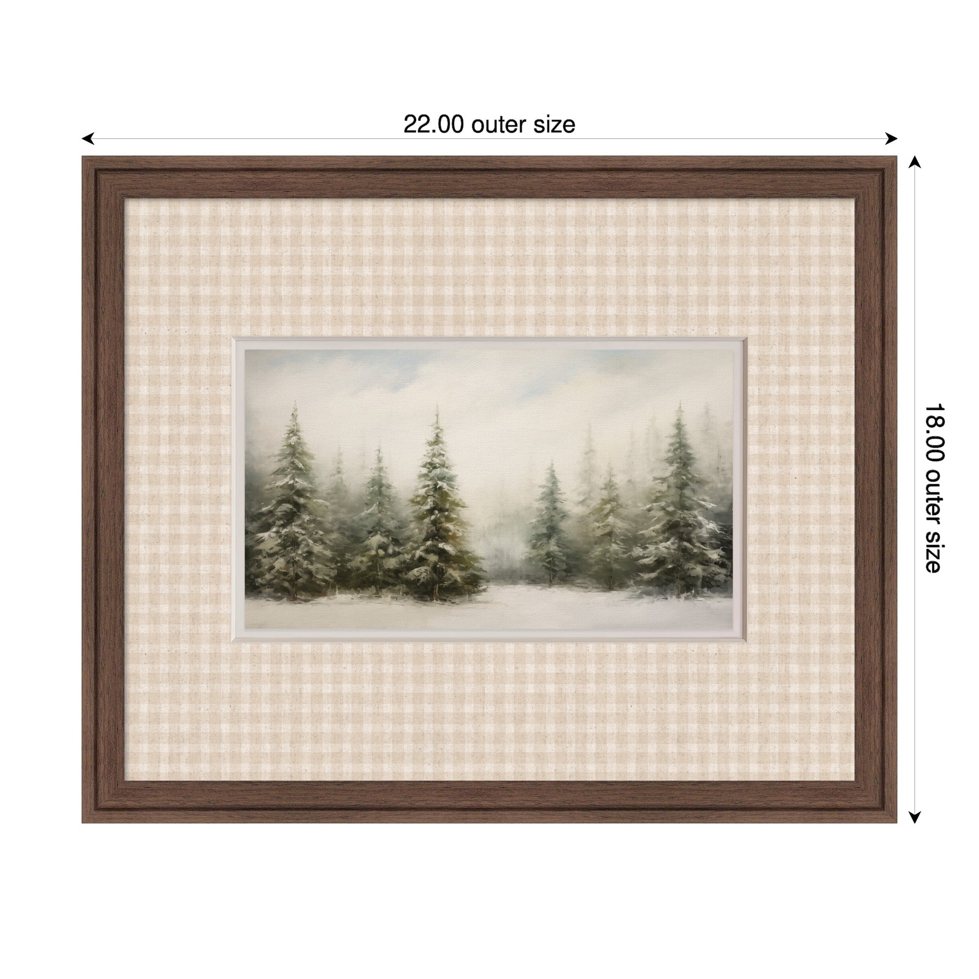Framed Art Florence Medium Brown 22x18 2