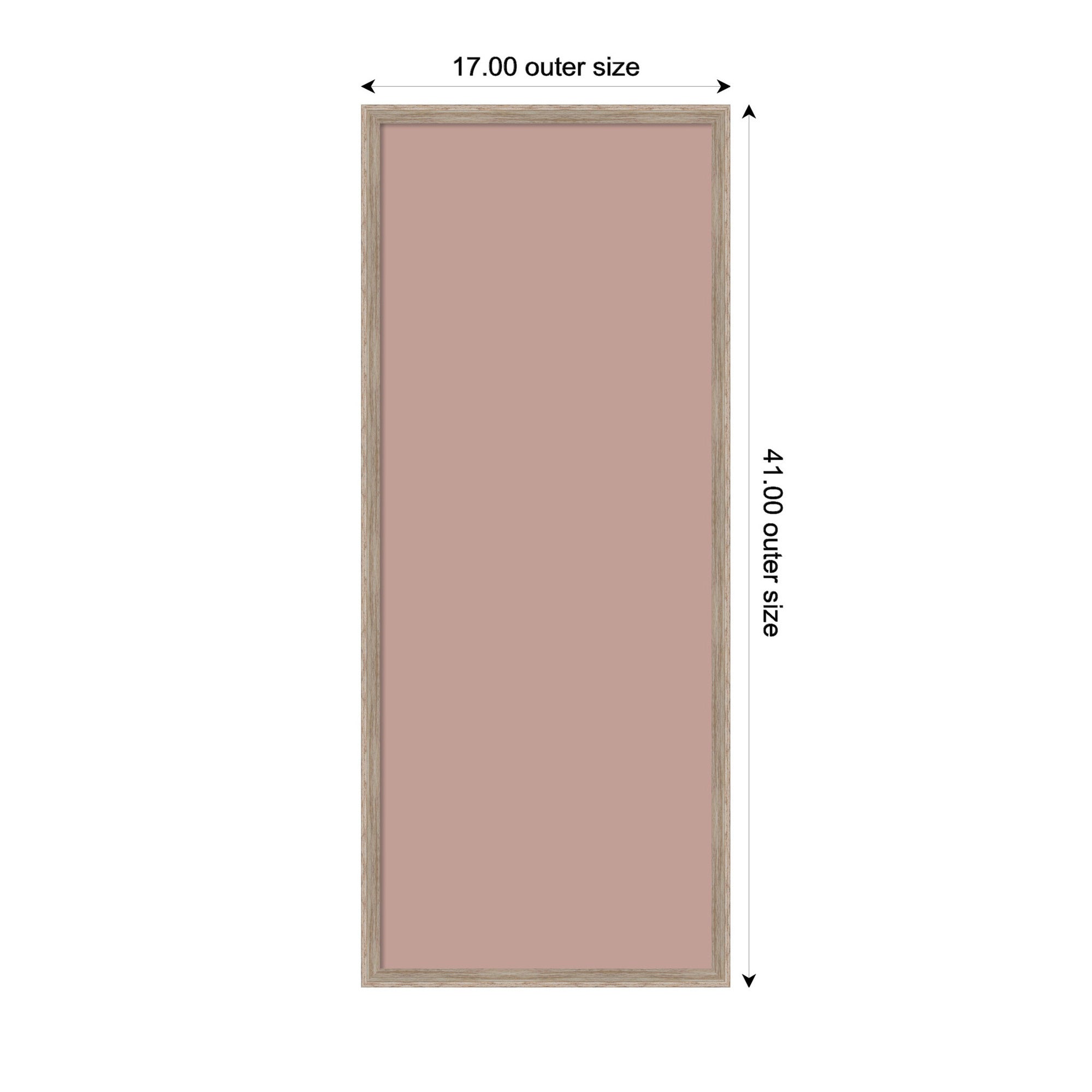 Framed Fabric Pinboard Blush Pink Clay Wall Organization