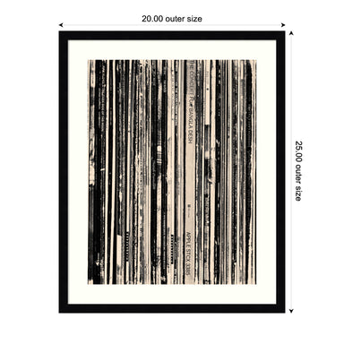 Framed Art Svelte Noir Black 20x25 2