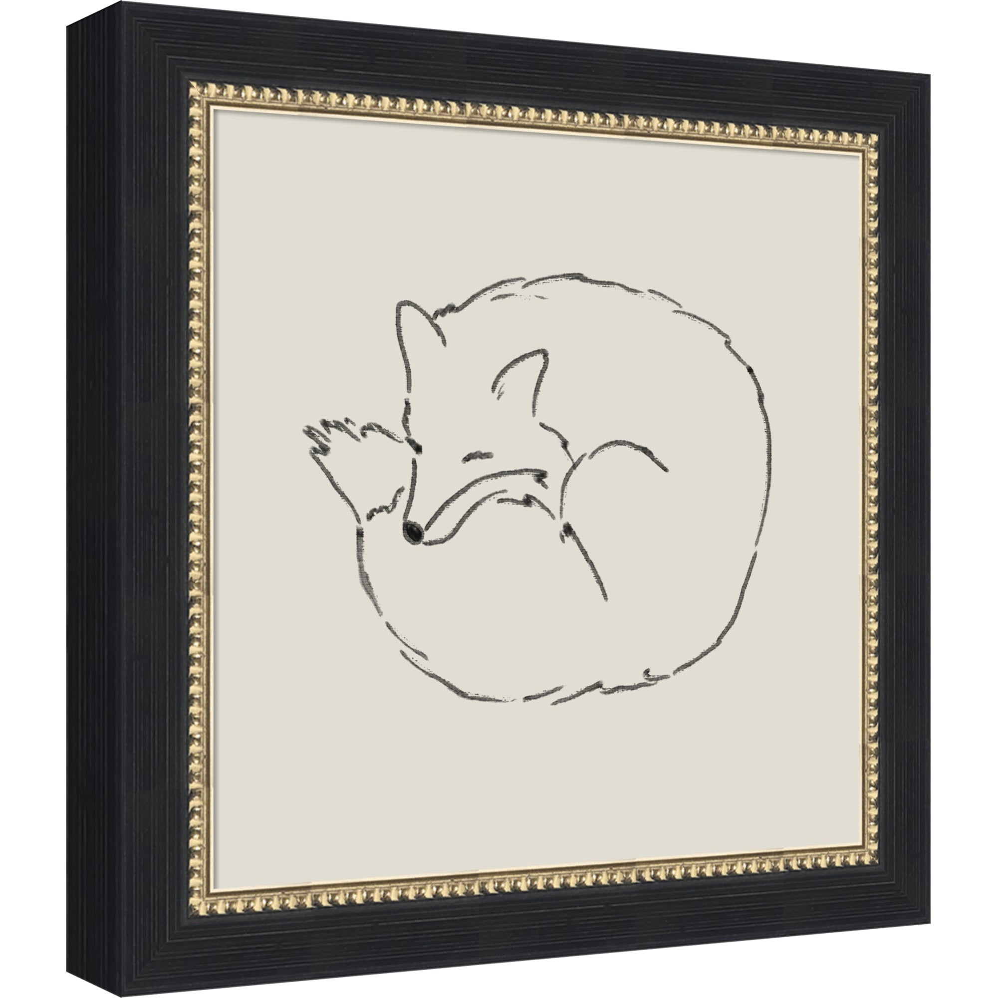 Mounted Canvas 12 x 12 Belmont Black 1