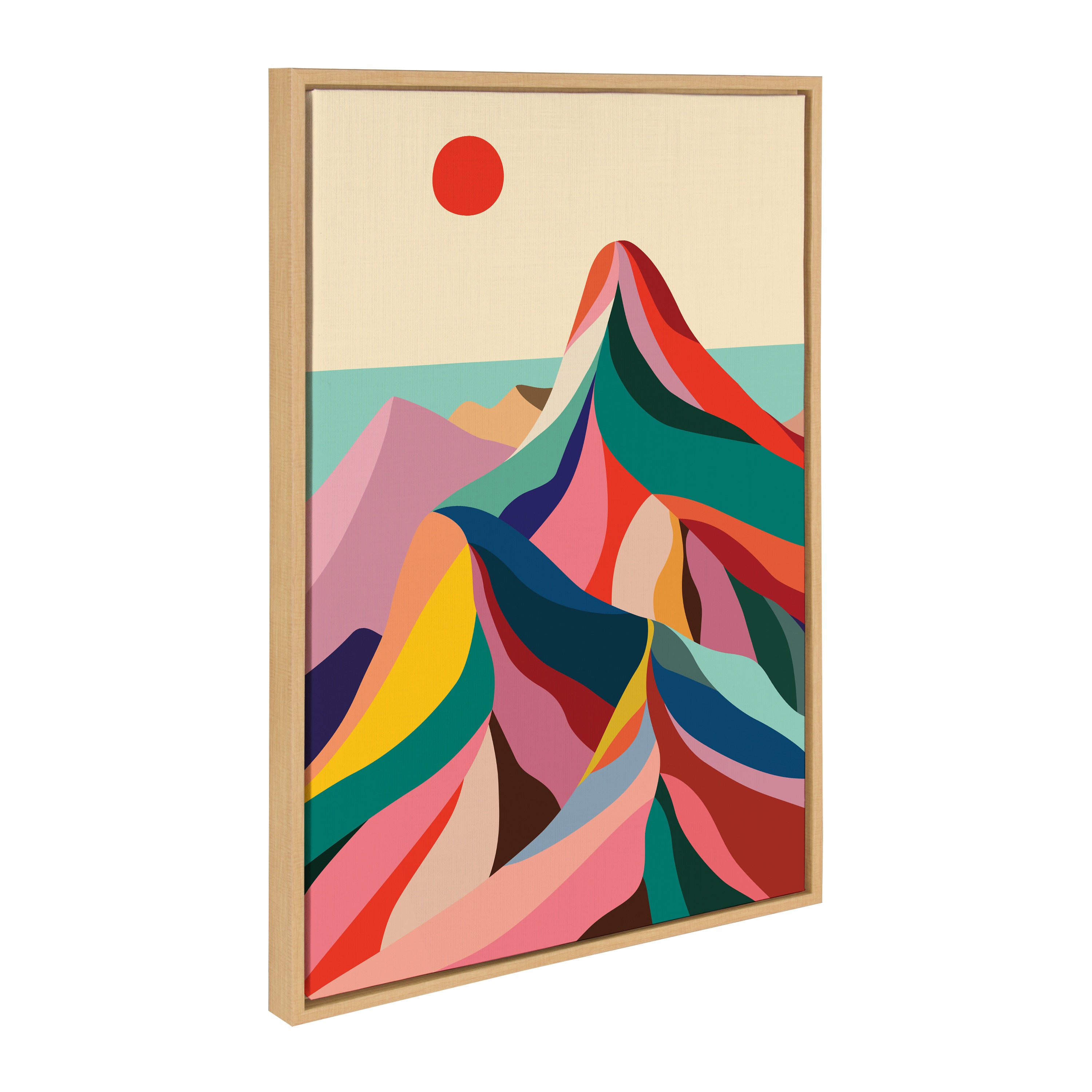 Sylvie MCM Mountains Framed Canvas by Rachel Lee of My Dream Wall