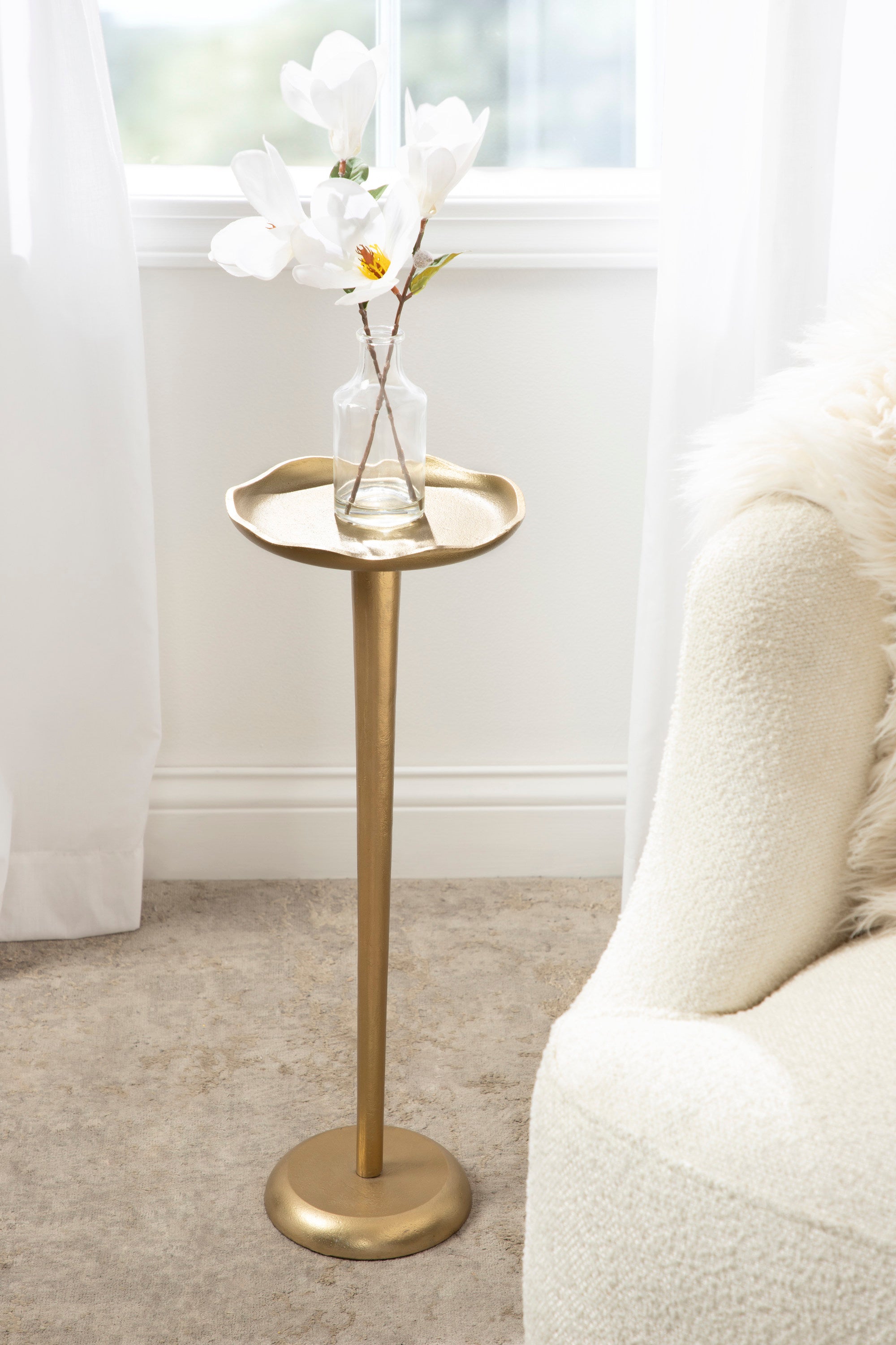 Drink Table Gold 8x8x22 5