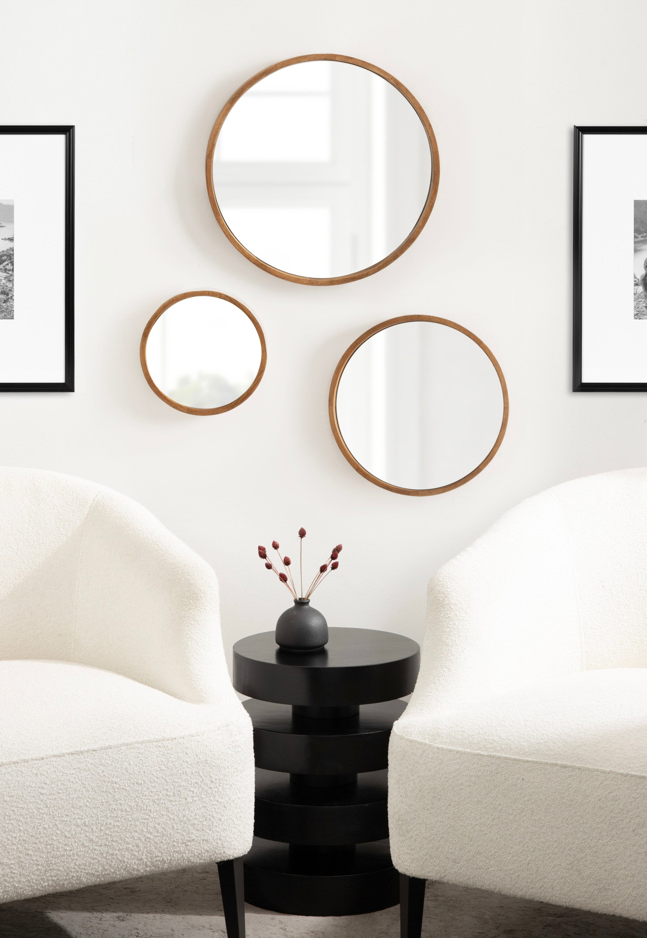 Valenti Round Wall Mirror Set