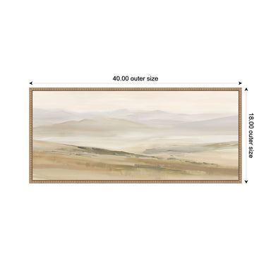 Framed Canvas Sylvie Beaded Rustic Natural 40x18 2