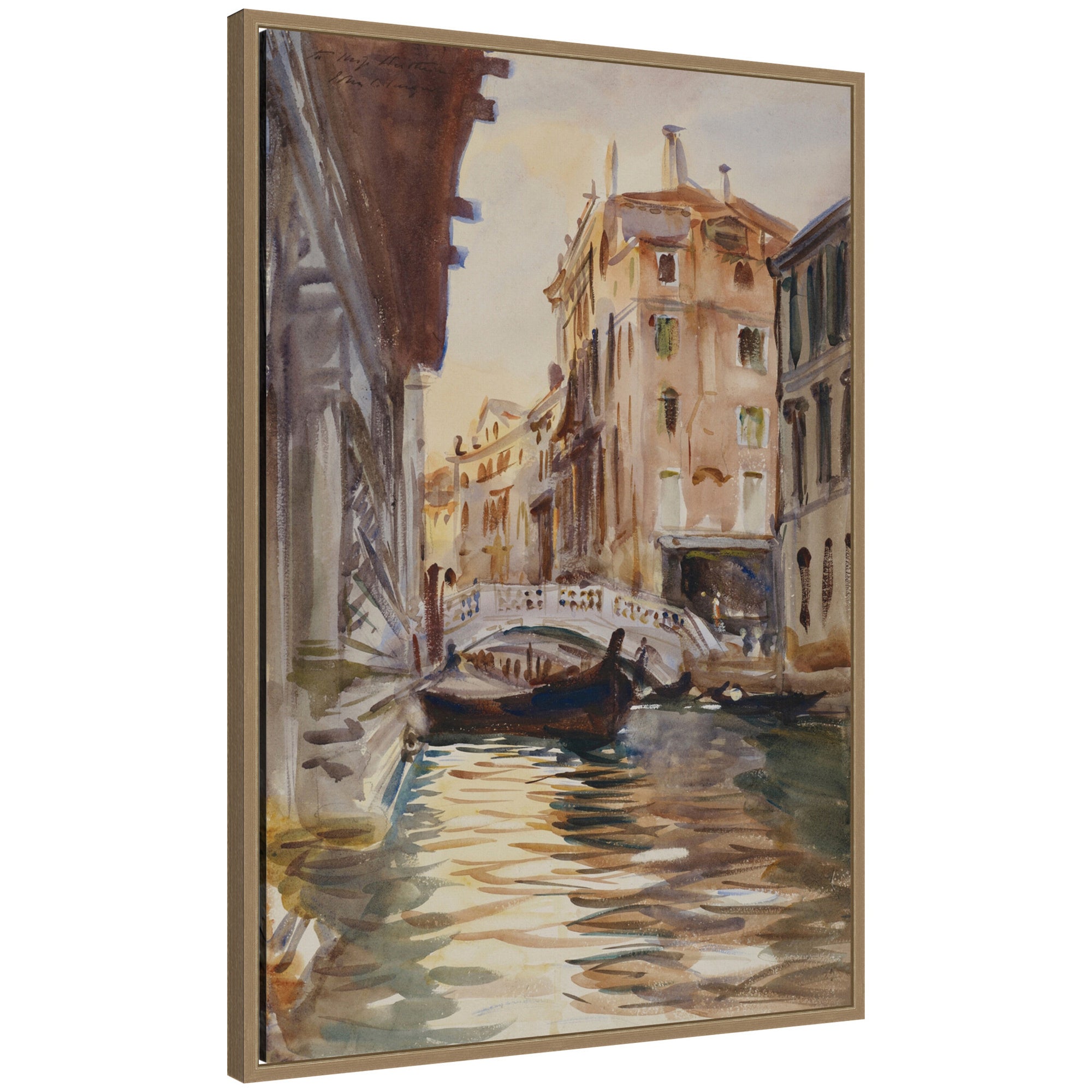Framed Canvas 23x33 Sylvie Dark Gold 1