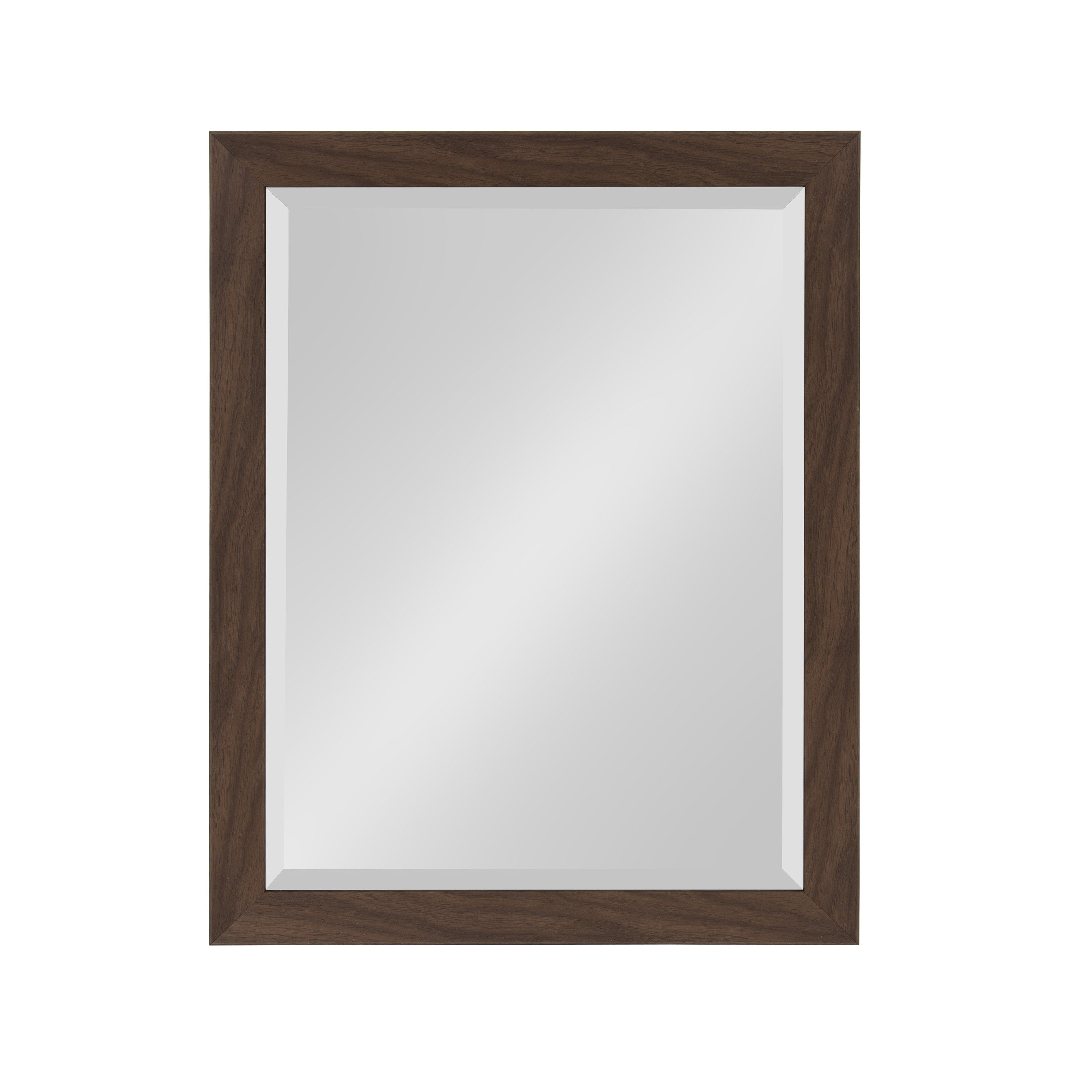 Rectangle Mirror Walnut Brown 21x27 1