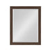 Rectangle Mirror Walnut Brown 21x27 1