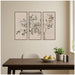 Framed Canvas Sylvie Walnut 3 Piece Set 18x40 6