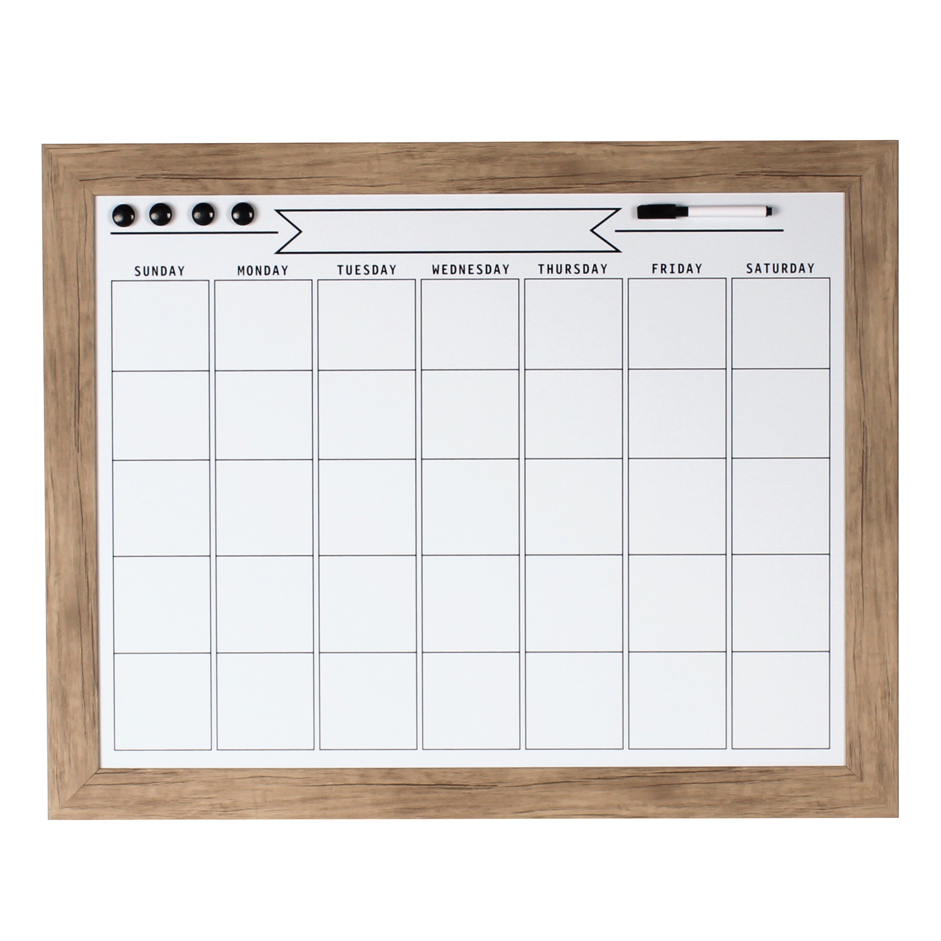 Monthly Calendars Rustic Brown 23x29 1