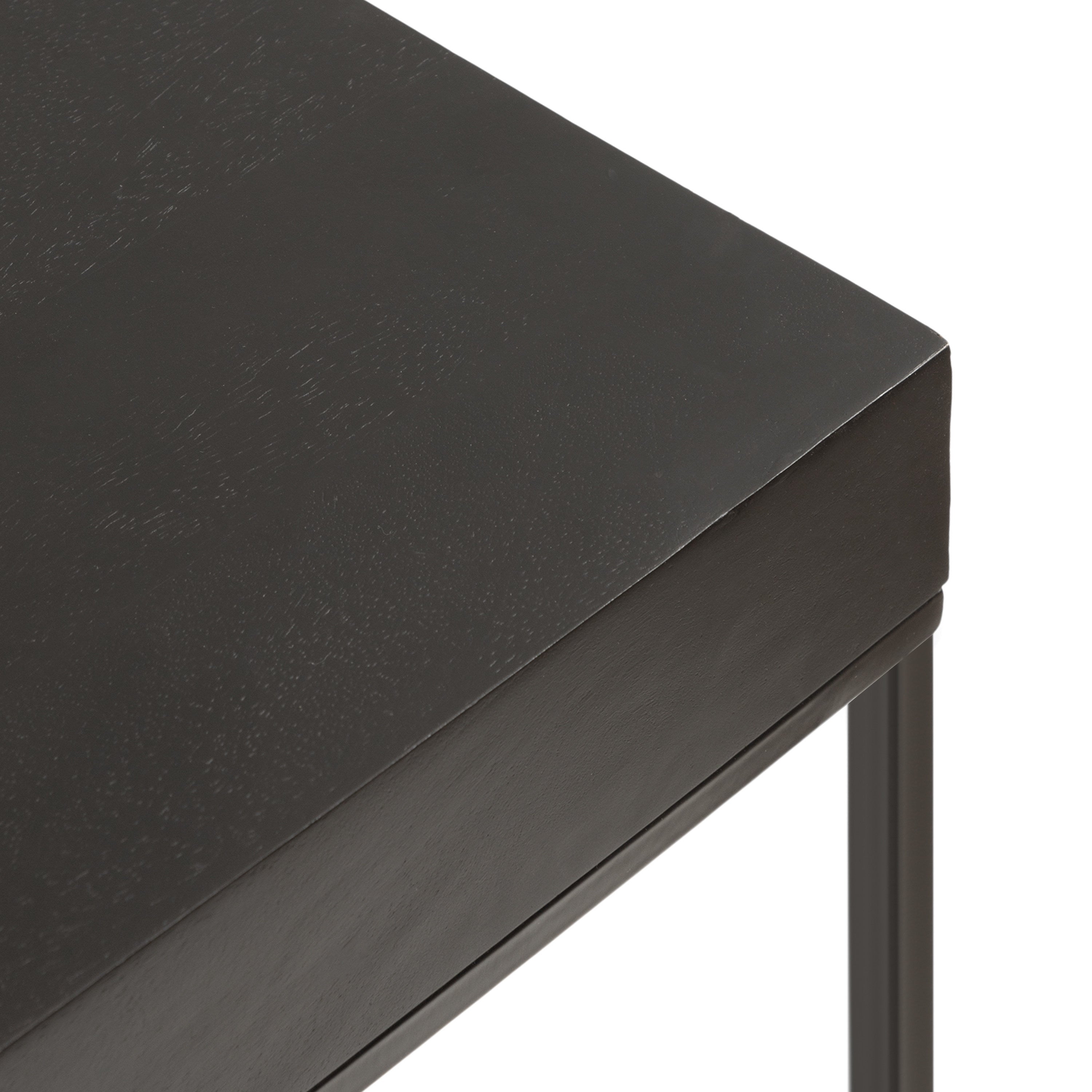 Side Table Black 16x8x24 3