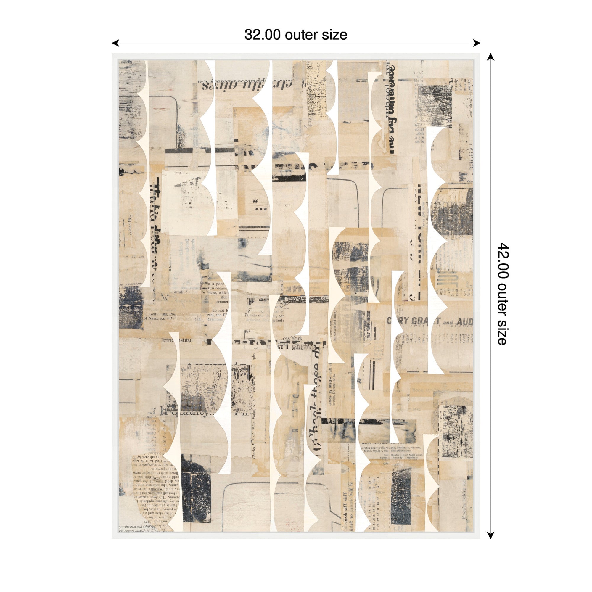 Framed Canvas 32x42 Sylvie White 2