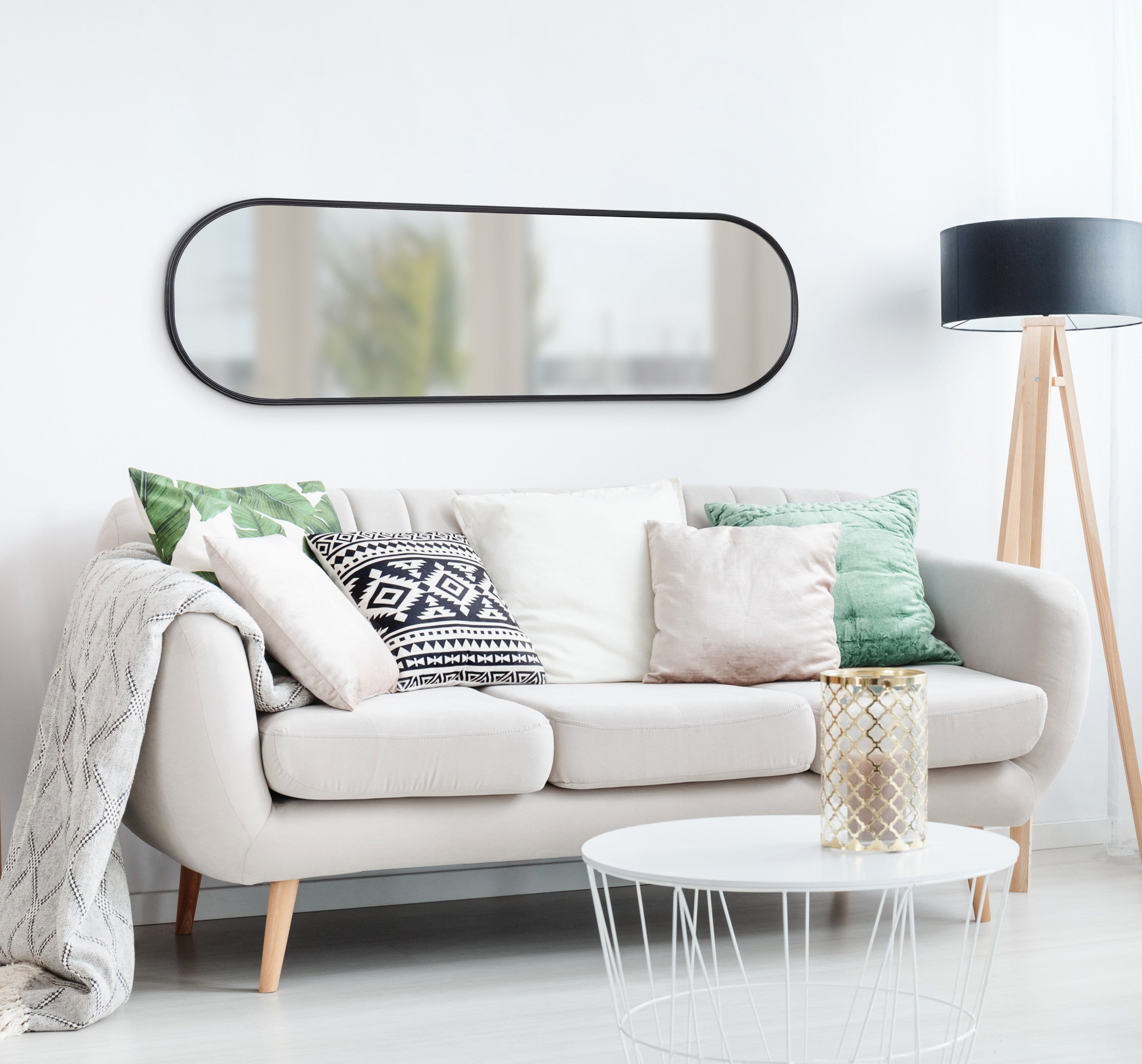 Full Length Mirror Black 16x48 7