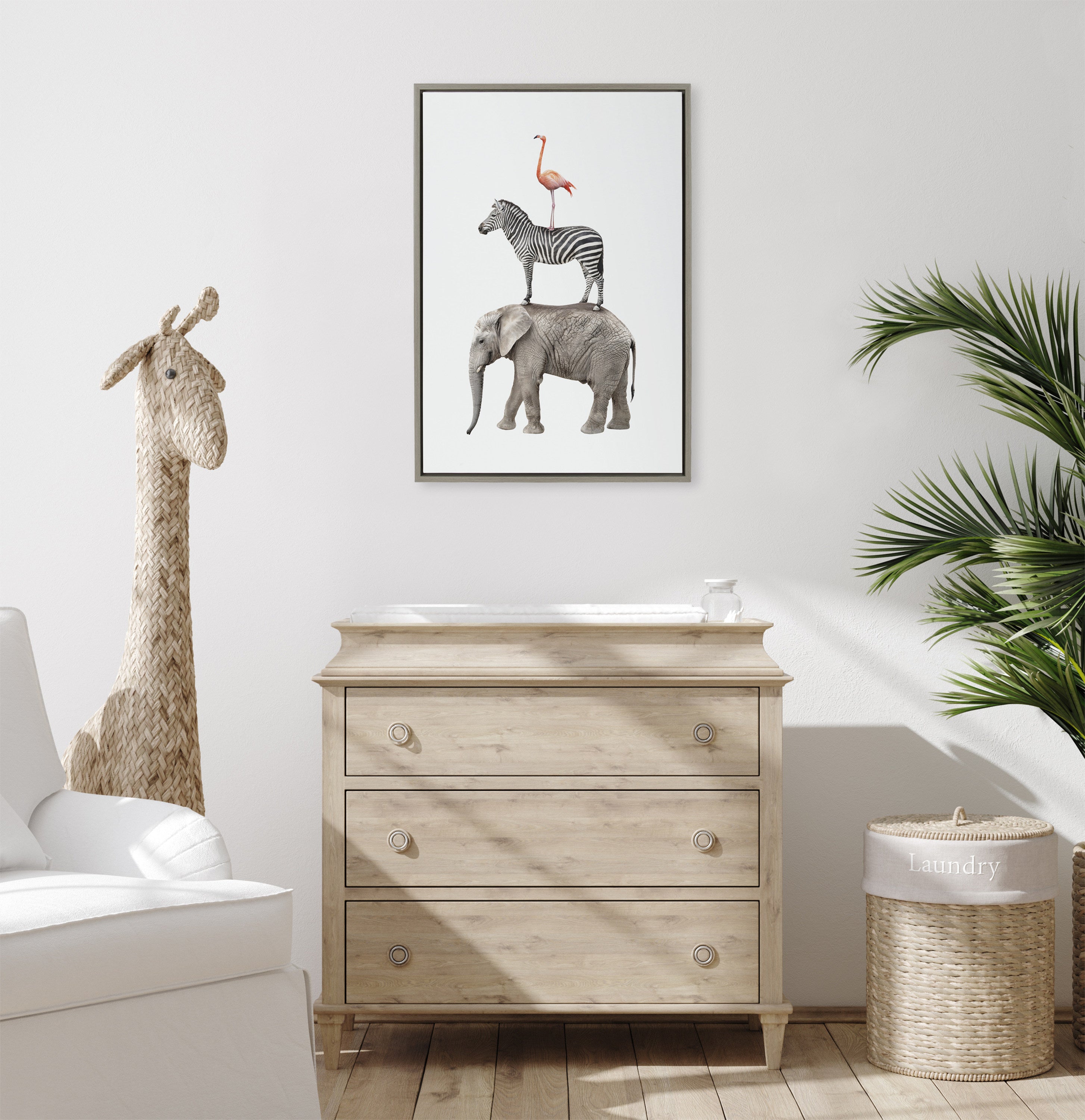 Framed Canvas Sylvie Graywash 23x33 5