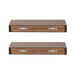 Floating Shelf 2 Piece 18 Inch Rustic Brown 4
