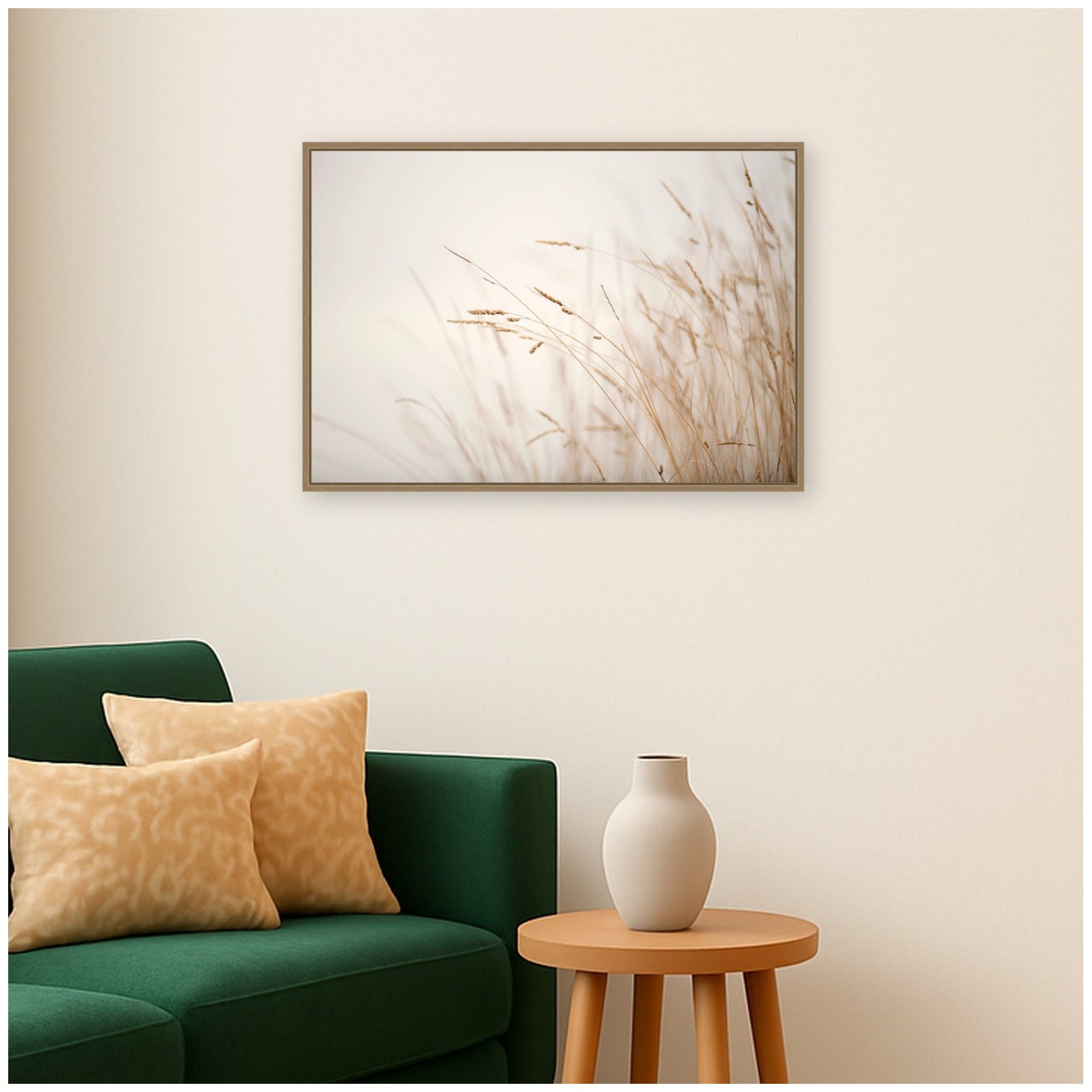 Framed Canvas 33x23 Sylvie Dark Gold 5