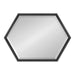 Hexagon Mirror Black 22x31 2