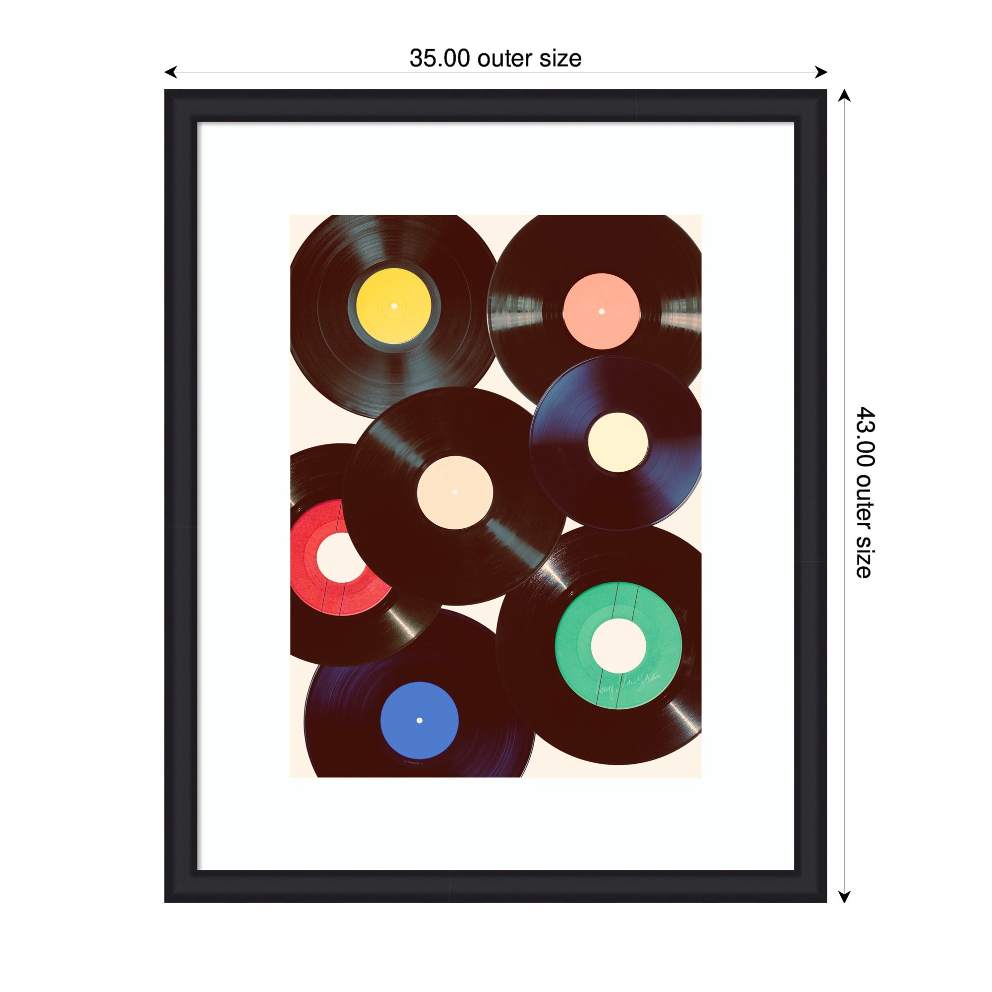 Framed Art Retro Vinyl by Honey Island Studio