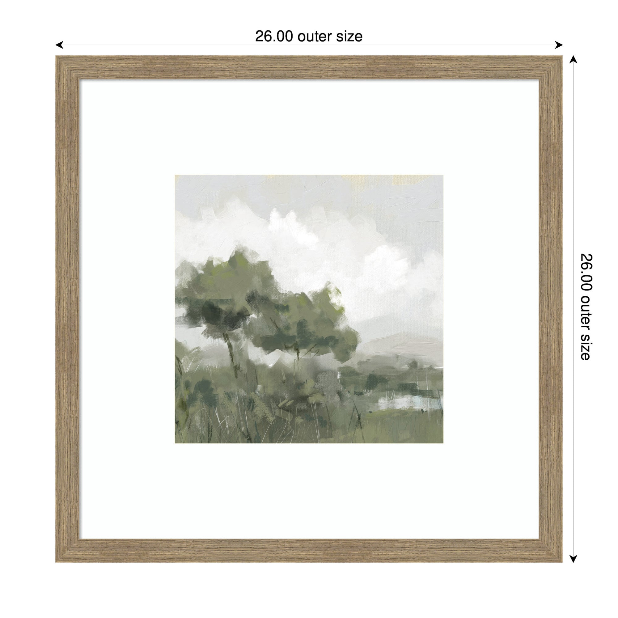Shades of Olive No. 1 by Mary Sparrow Framed Wall Art Print