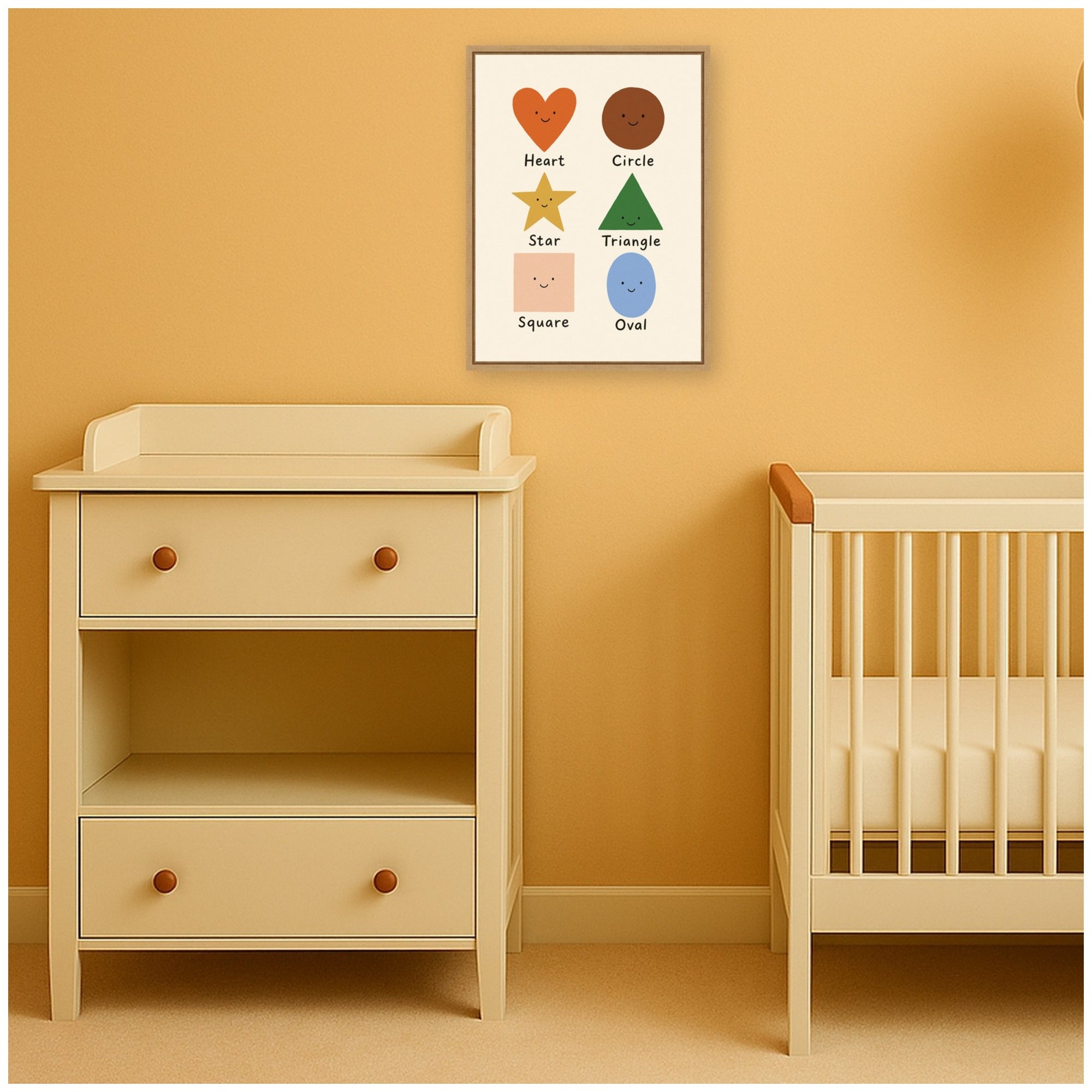 Cute Smilin by Laura Moss Framed Canvas Wall Art Print
