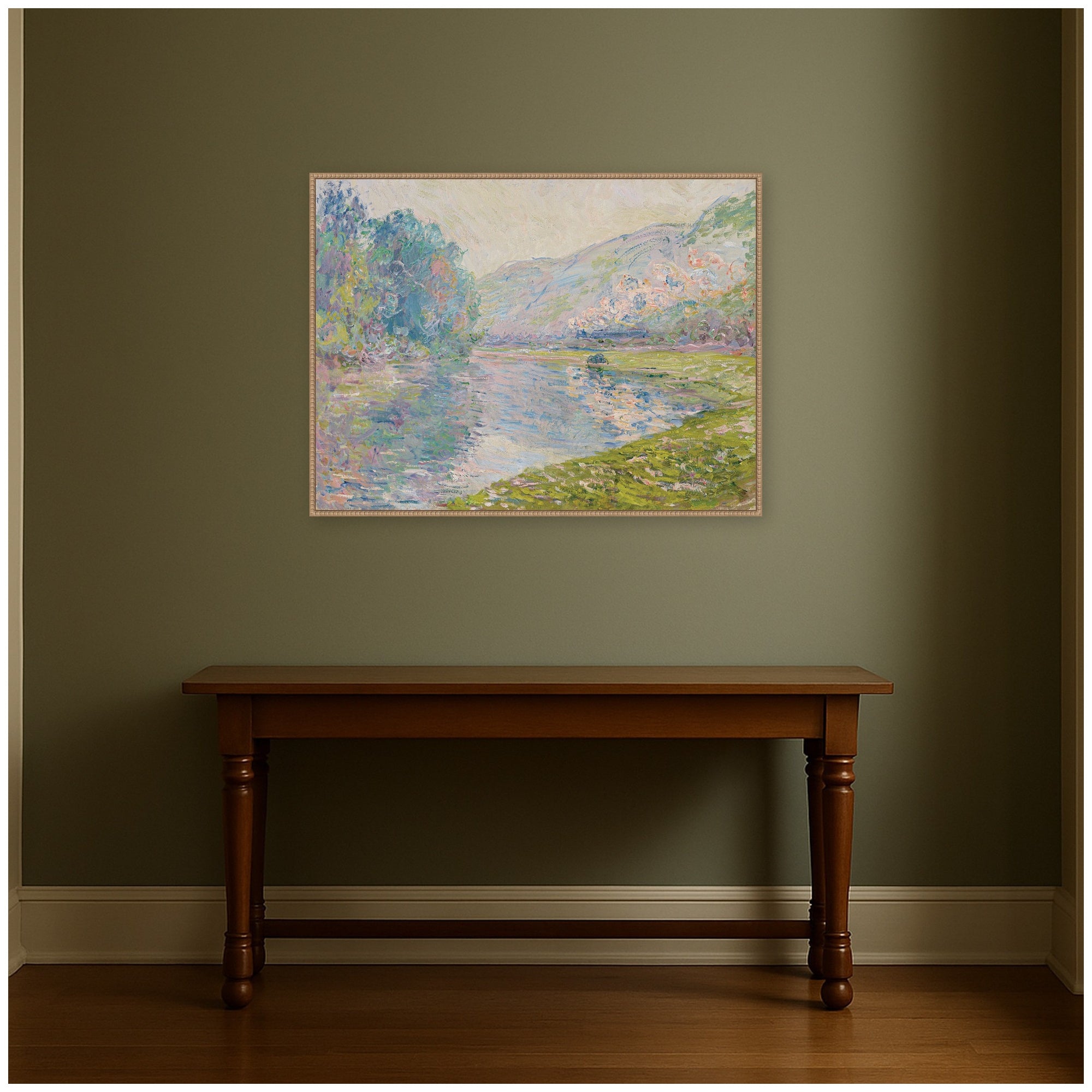 Framed Canvas 42x32 Sylvie Beaded Rustic Natural 7