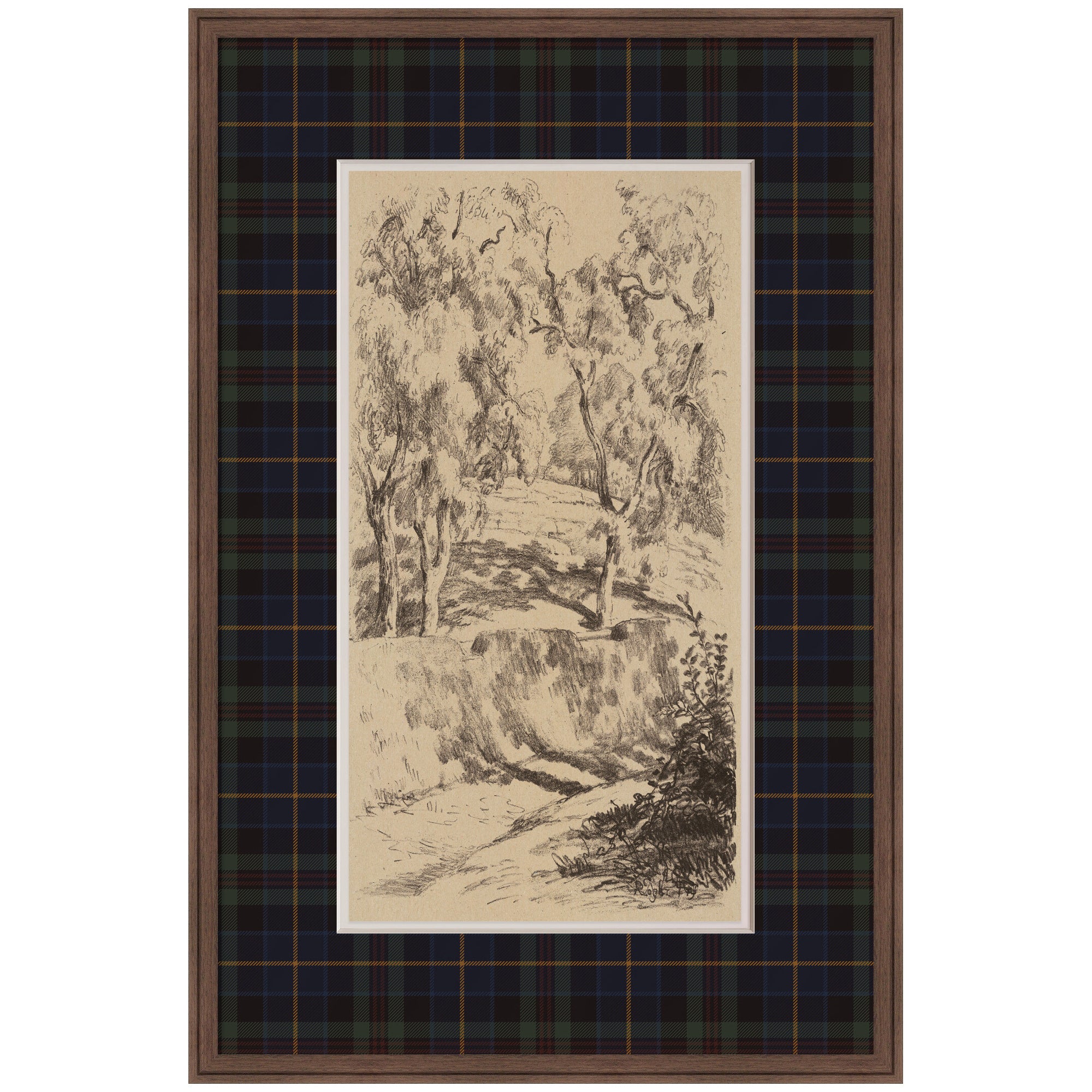 Framed Art 28x42 Florence Medium Brown 1