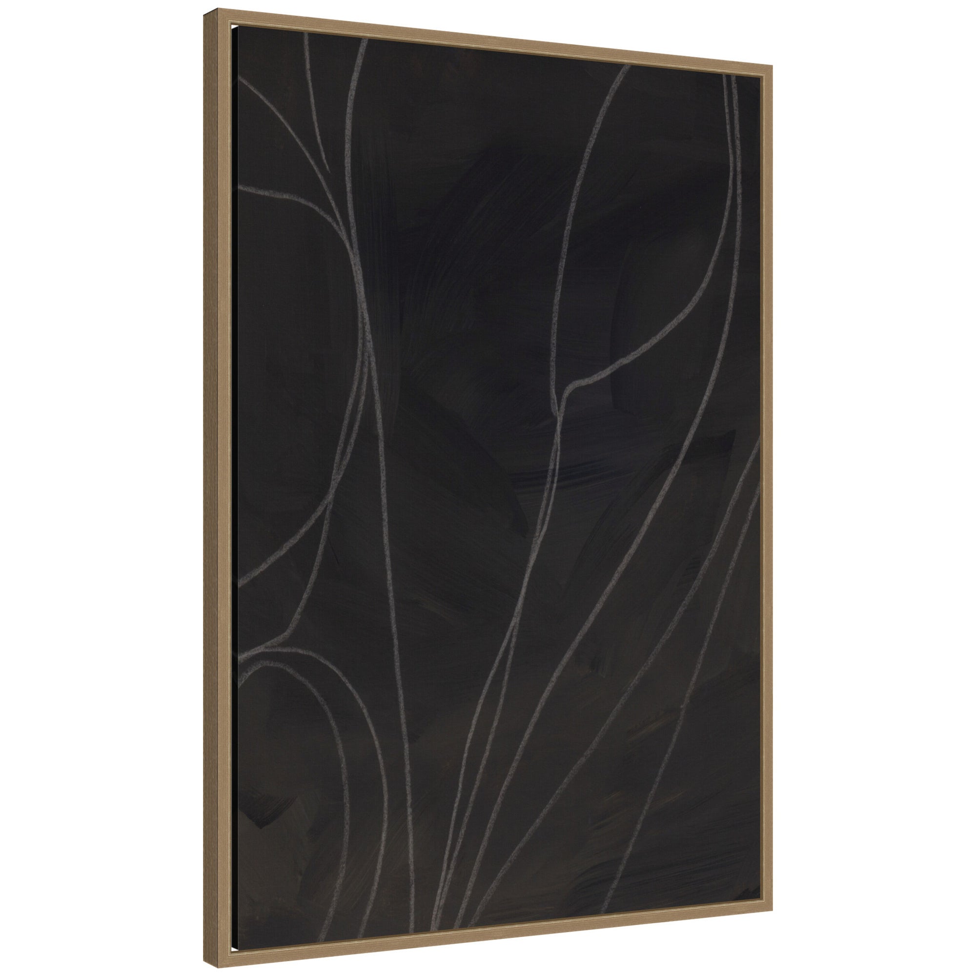 Framed Canvas Sylvie Dark Gold 23x33 1