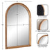 Arch Mirror Rustic Brown 24x36 2