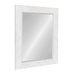 Rectangle Mirror White 24x30 2