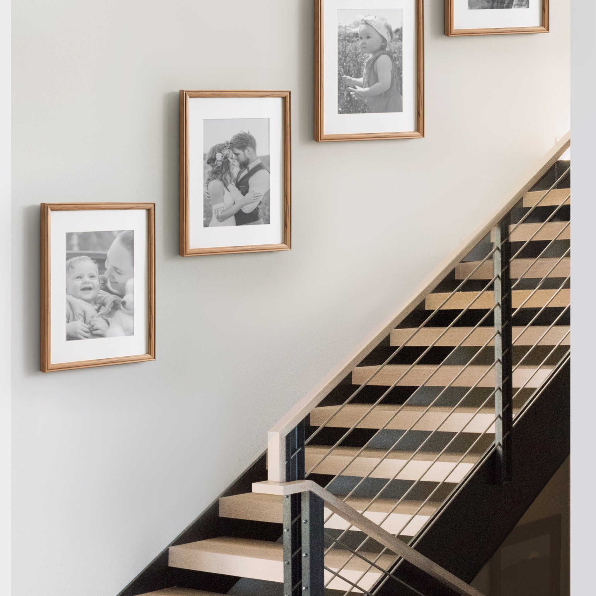 Wall Frame 11x14 matted to 8x10 Brown 8