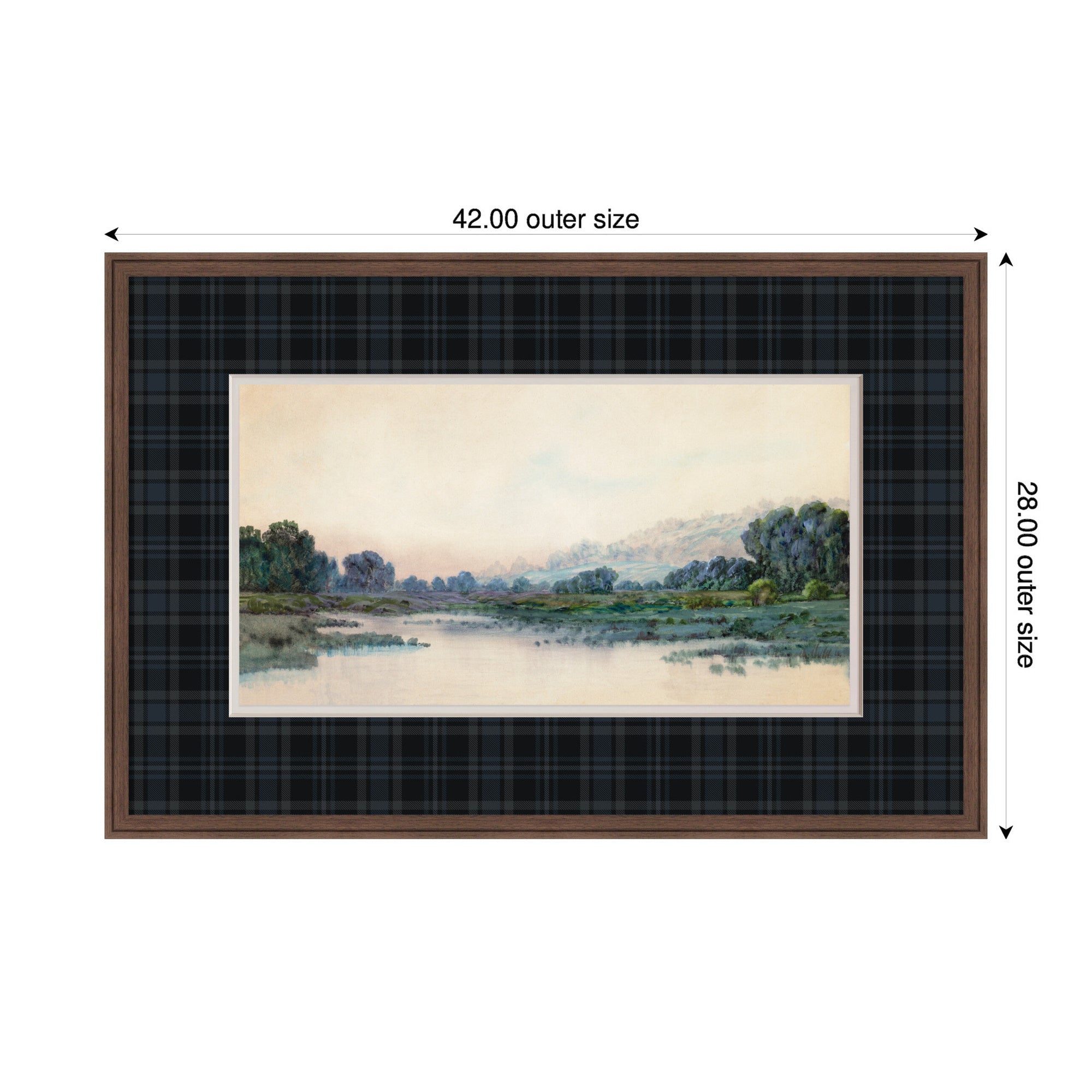 Framed Art 42x28 Florence Medium Brown 2
